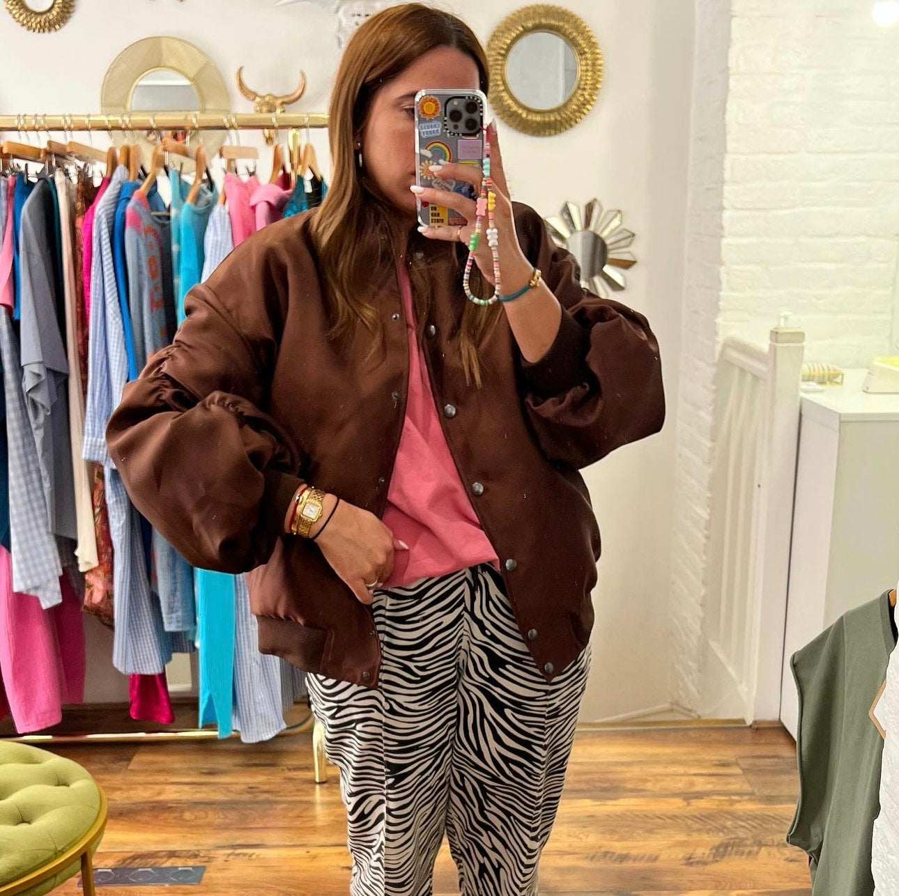 Bomber FRANKIE Marron