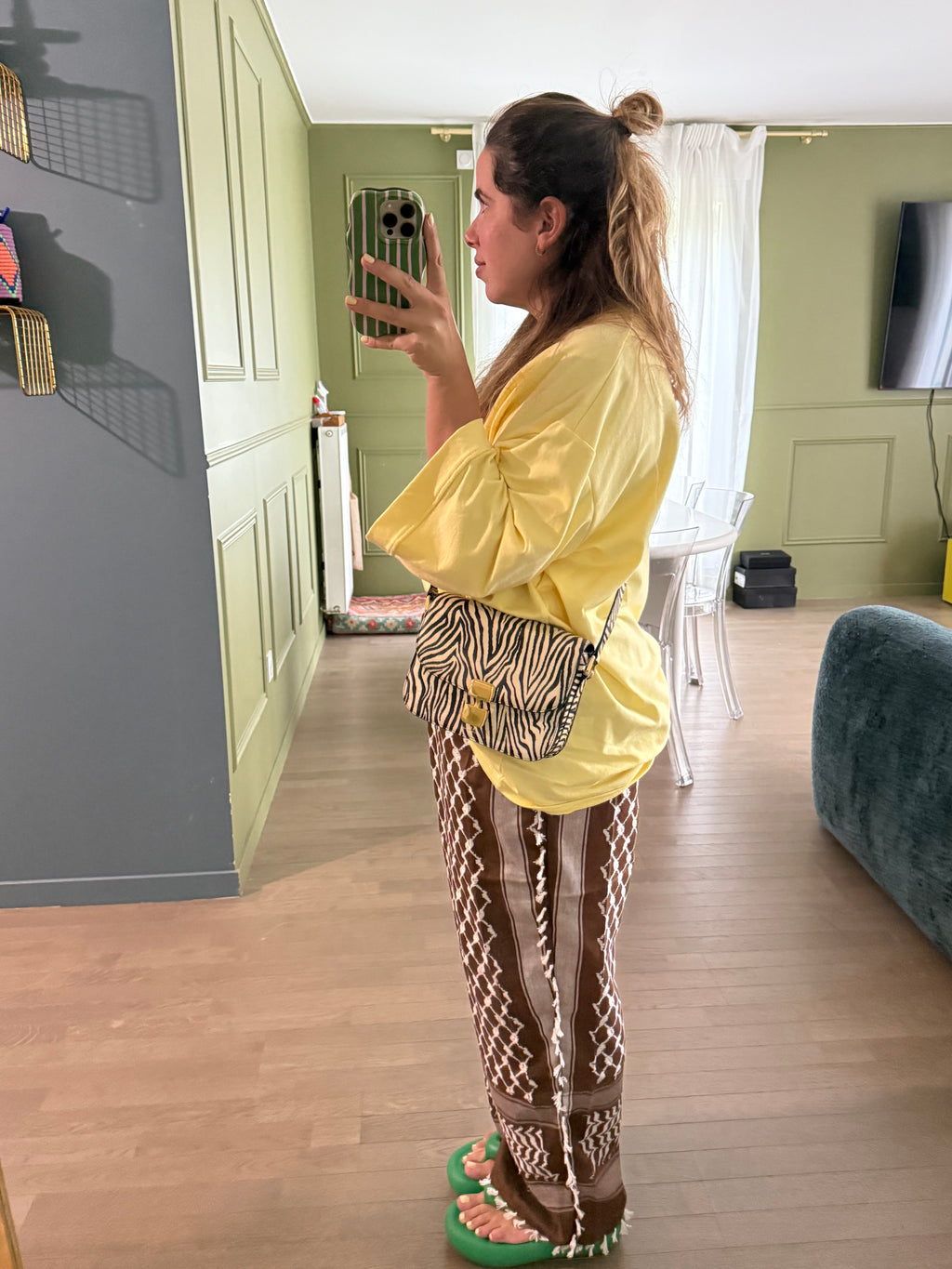 Limited Édition PANTALON KEFFIEH Marron