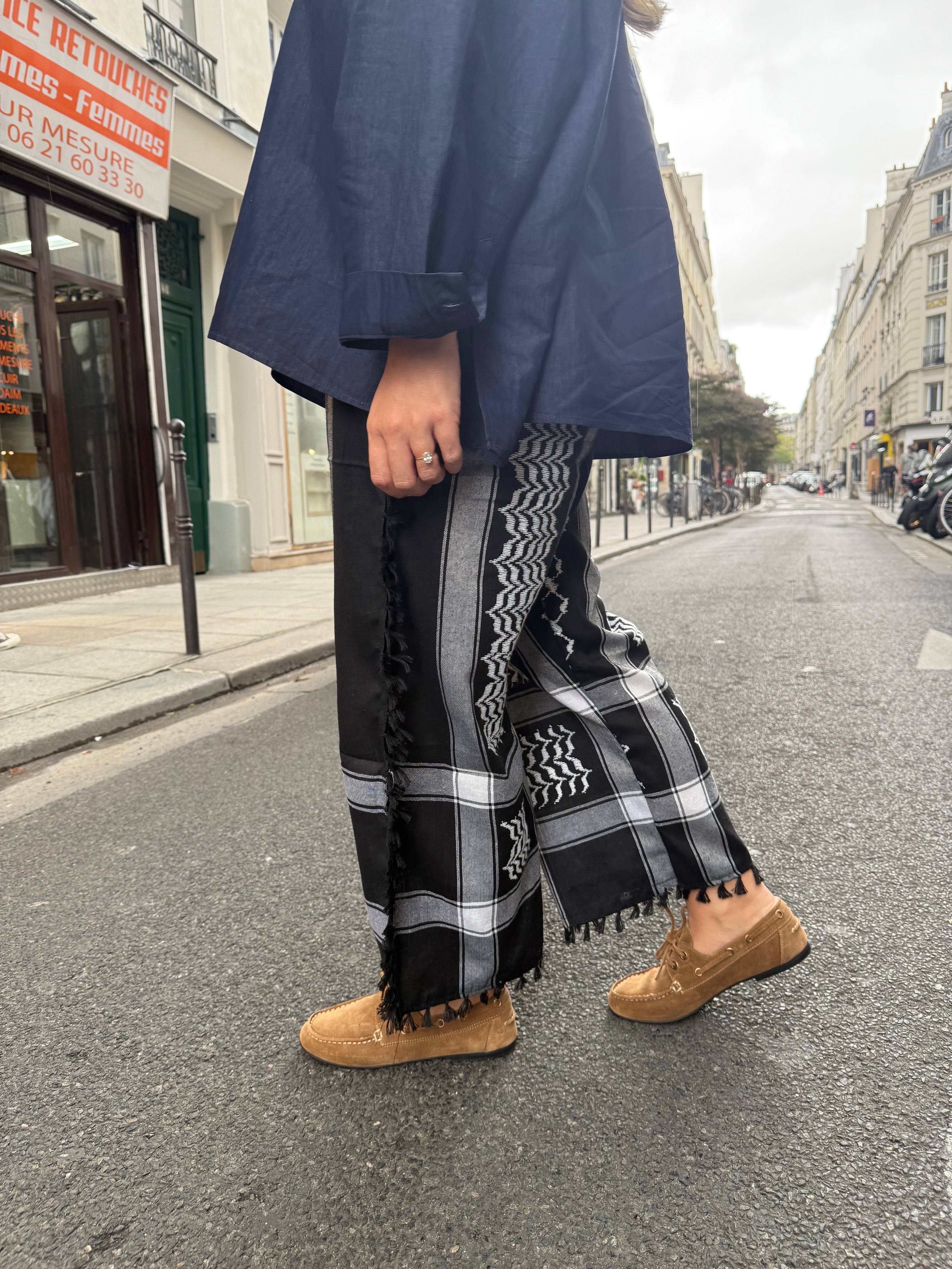 Limited Édition PANTALON KEFFIEH Noir