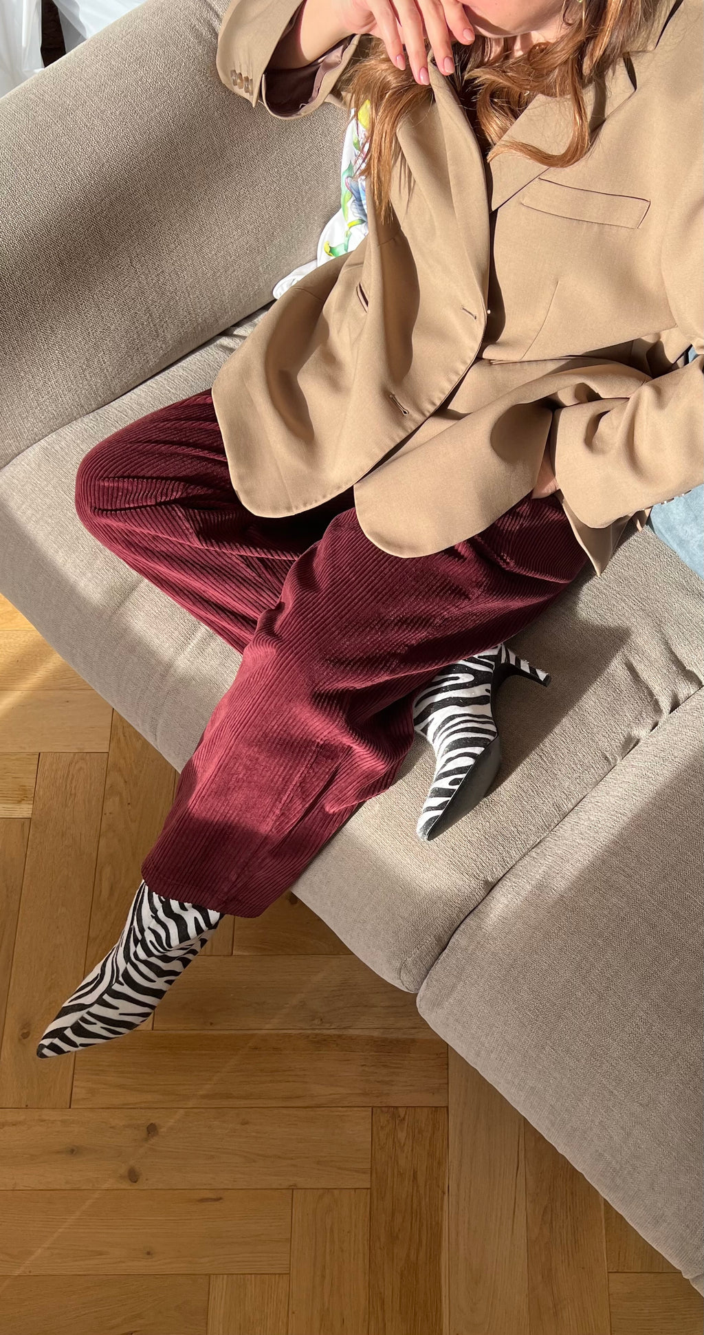 Pantalon JIP COTELÉ Bordeaux