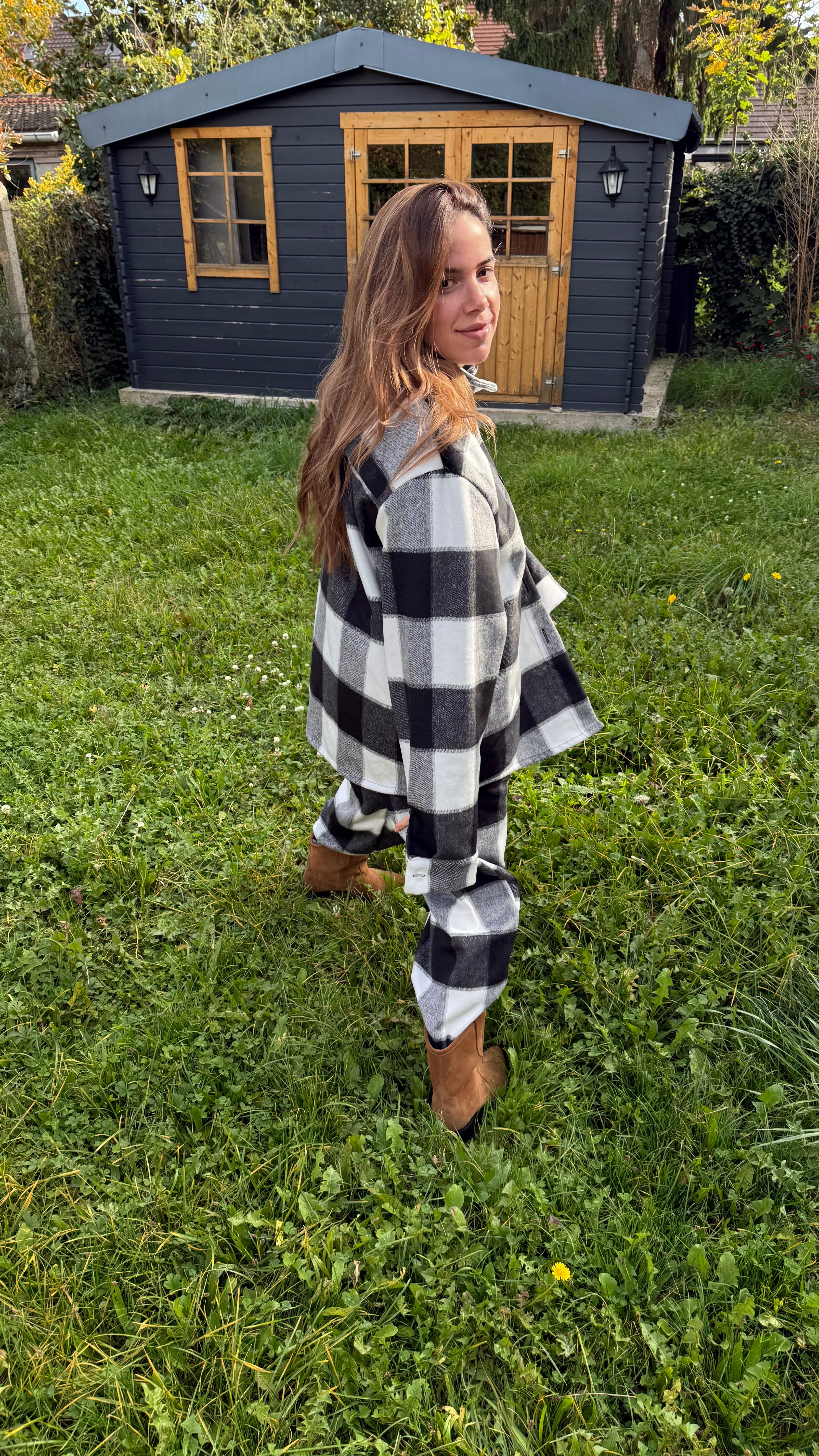 Pantalon ONE Carreaux Noir