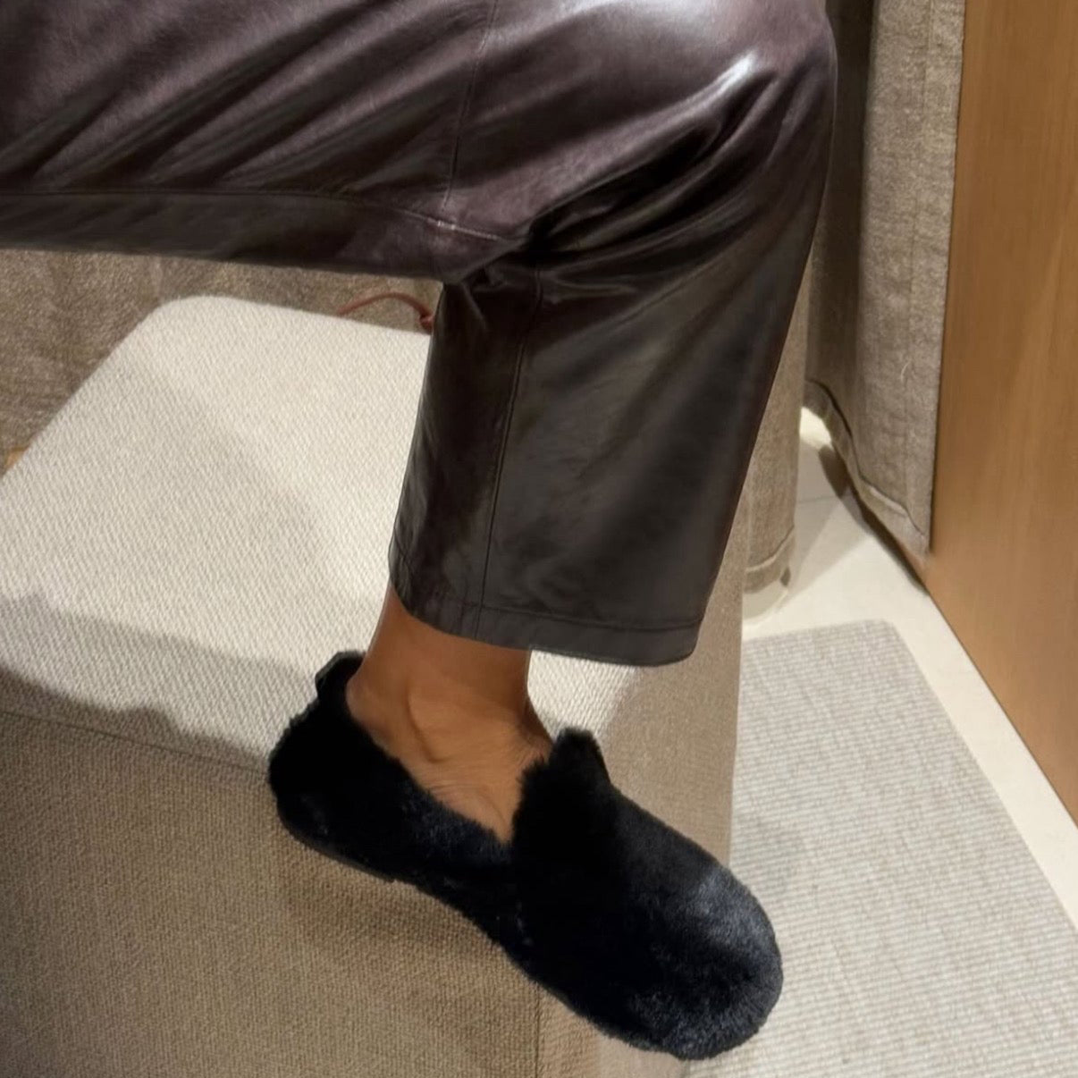 Ballerines POILLUES Noir