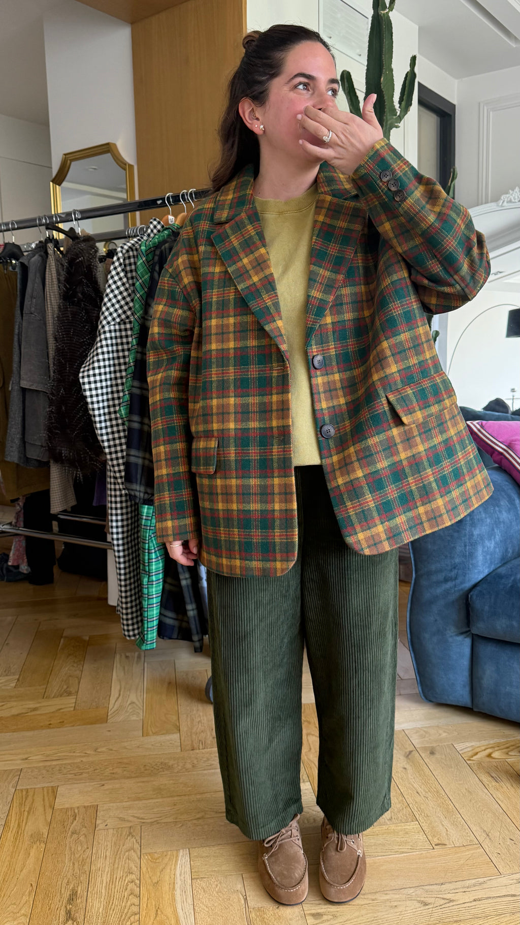 Pantalon JIP VELOUR Kaki