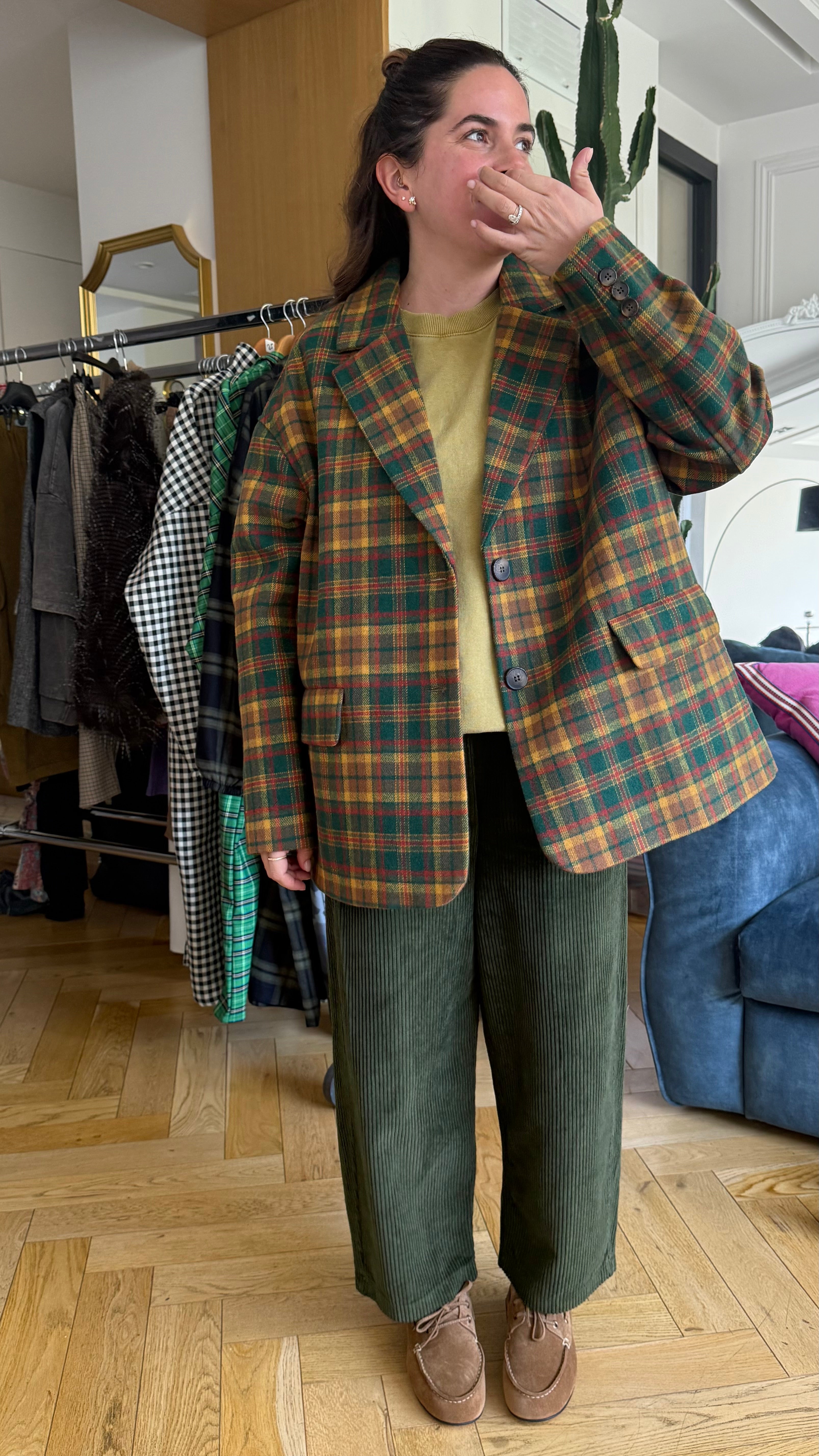 Pantalon JIP VELOUR Kaki