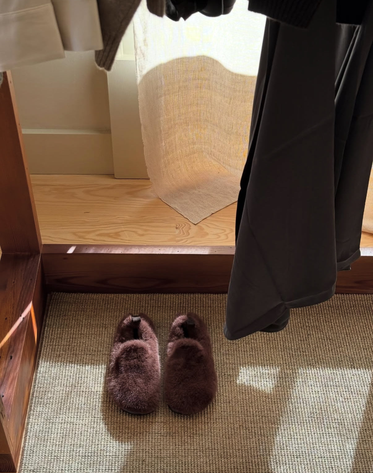 Ballerines POILLUES Bordeaux