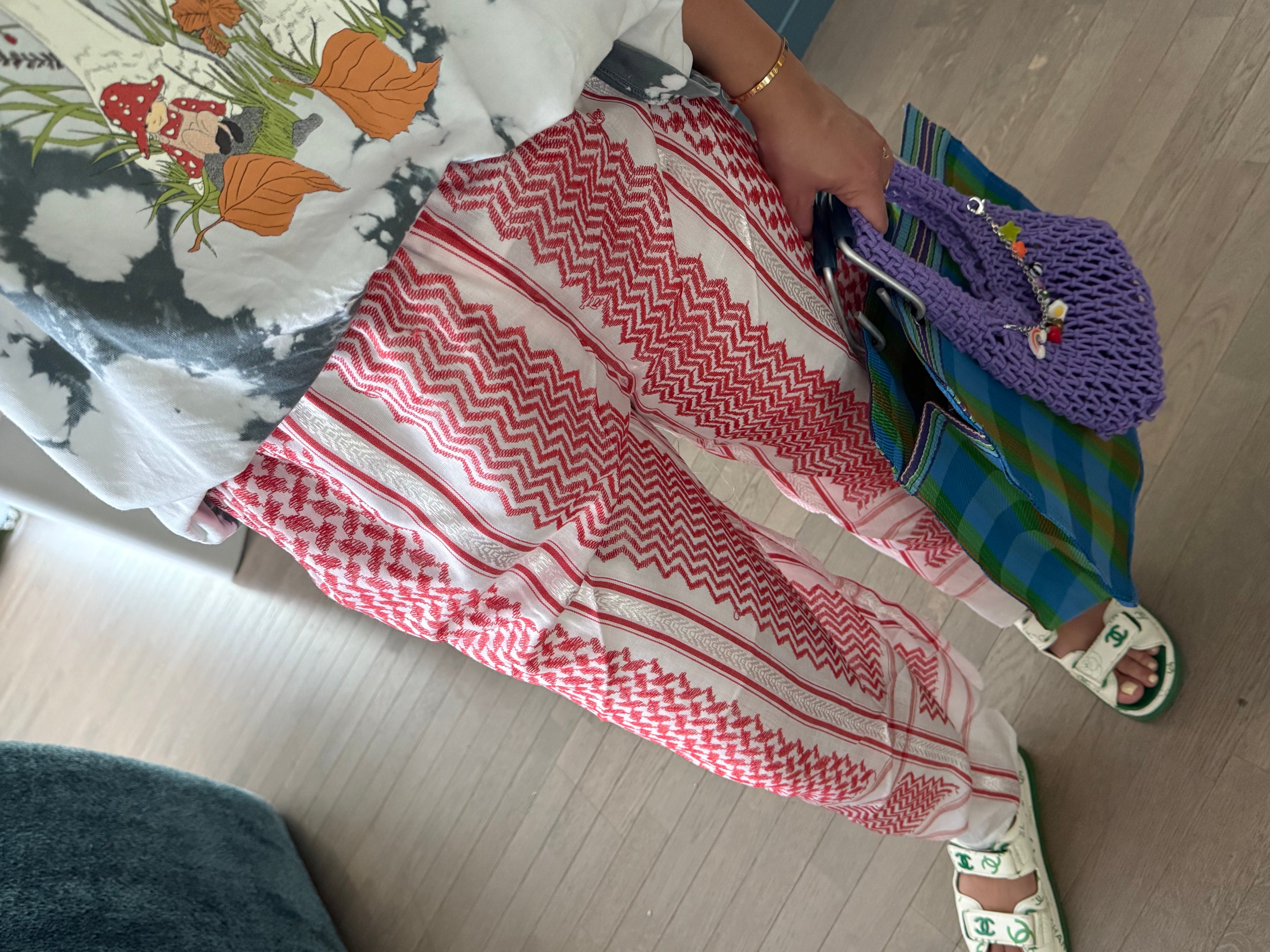 Limited Édition PANTALON KEFFIEH Rouge