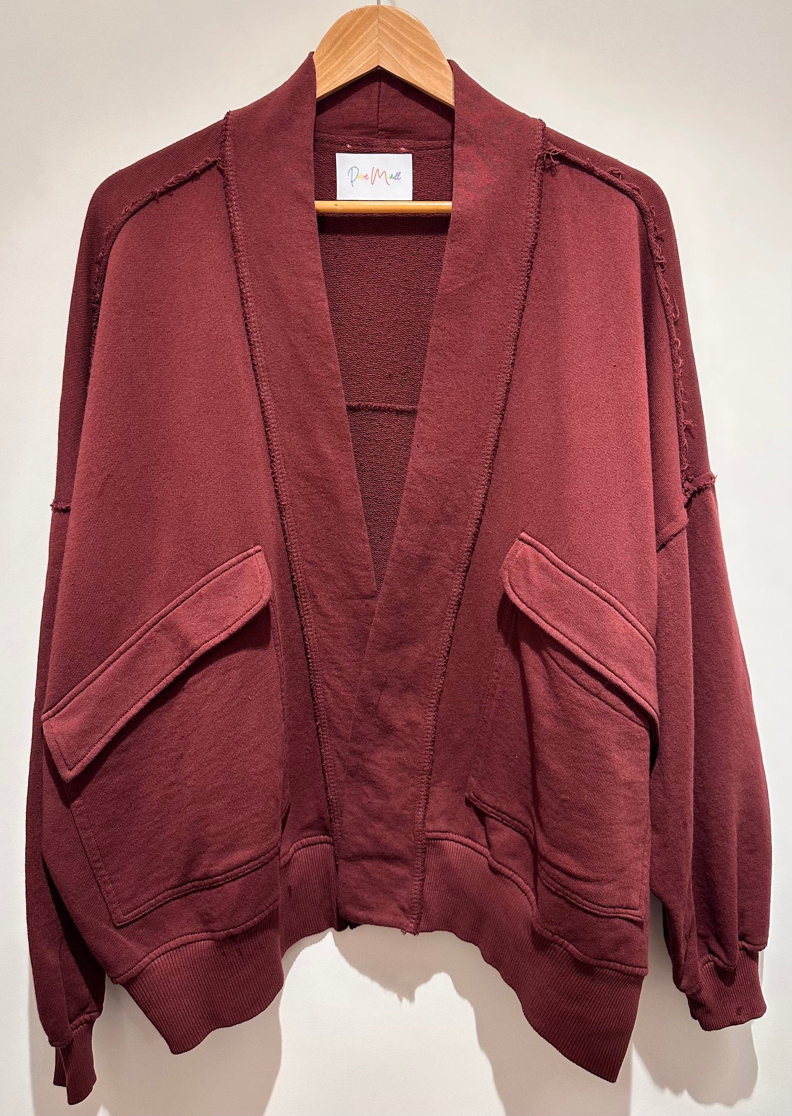 Gilet OVERSIZE Bordeaux