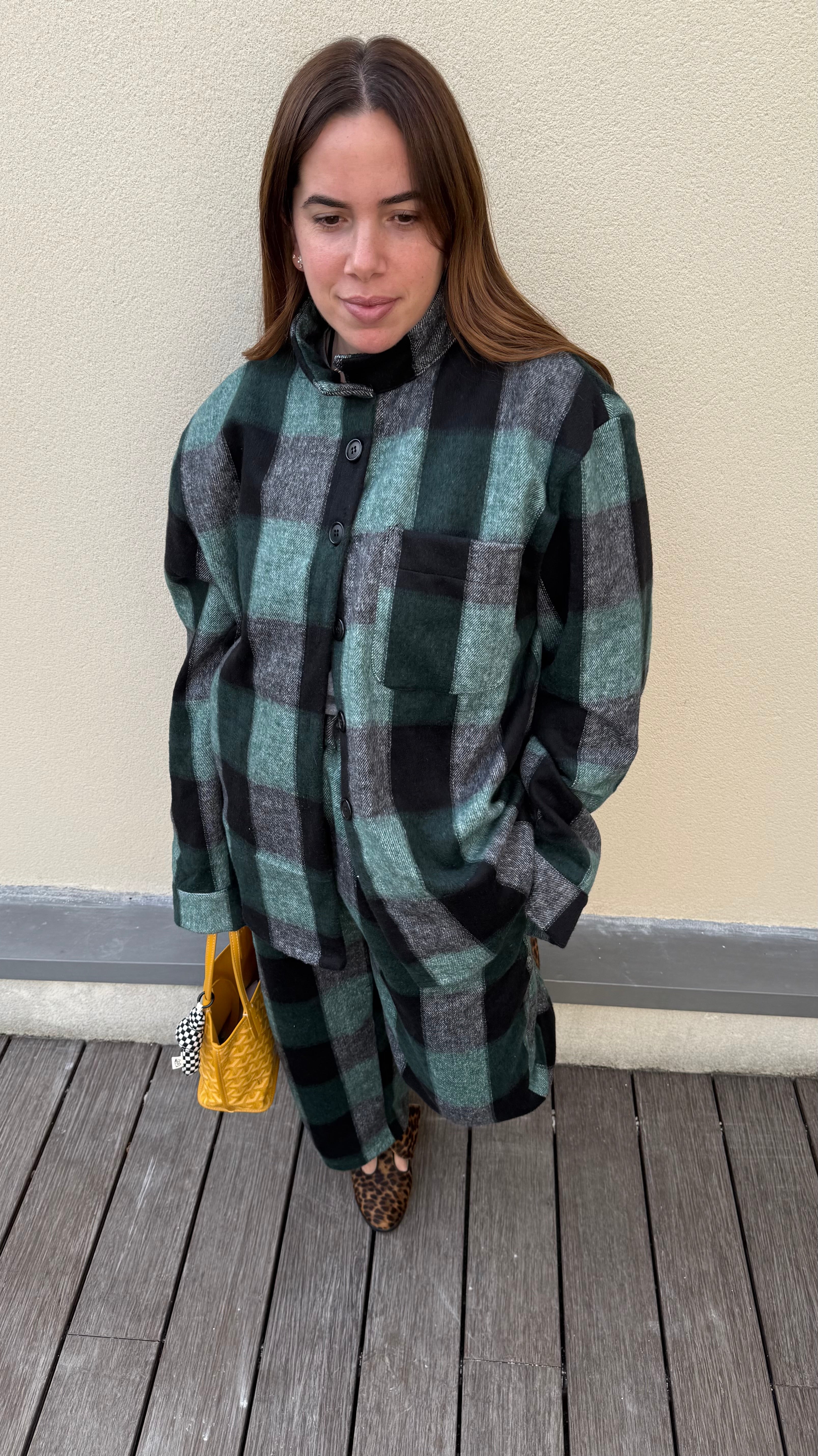 Surchemise THREE  Carreaux Vert