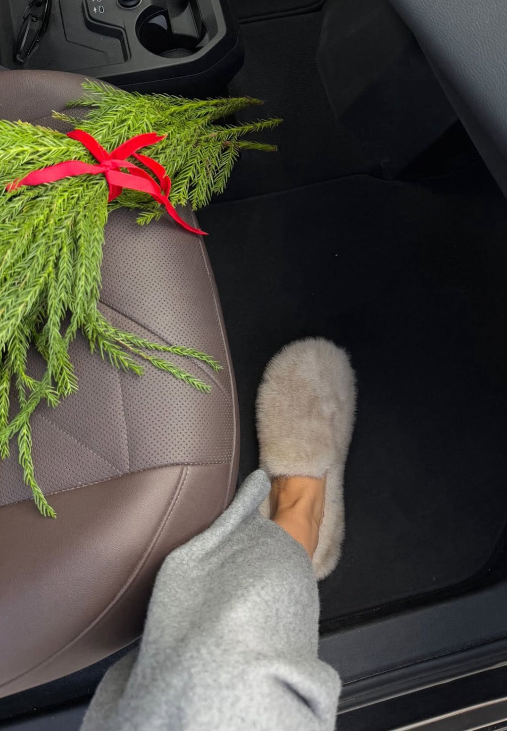 Ballerines POILLUES Beige