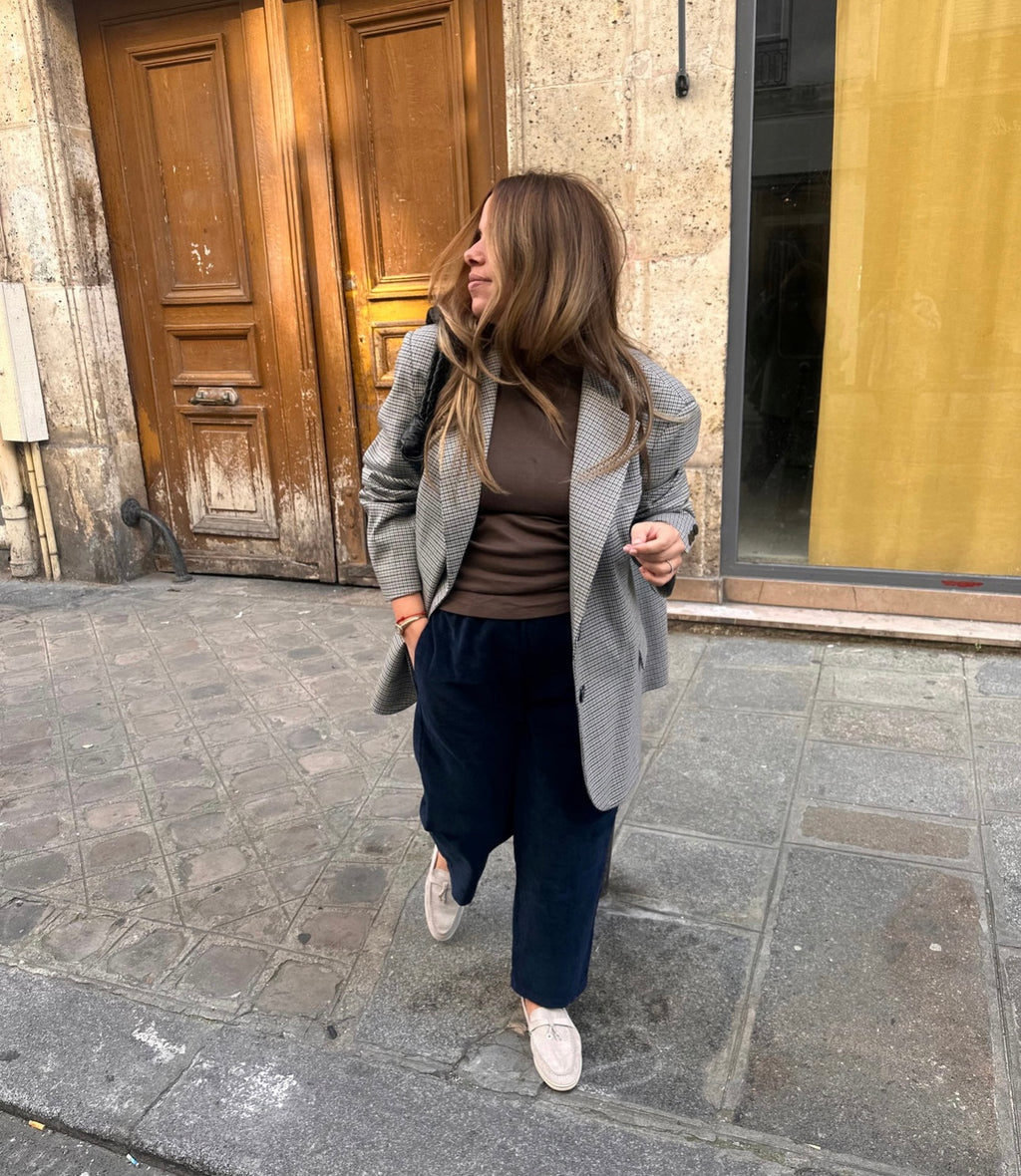 Pantalon JIP VELOUR Bleu Marine