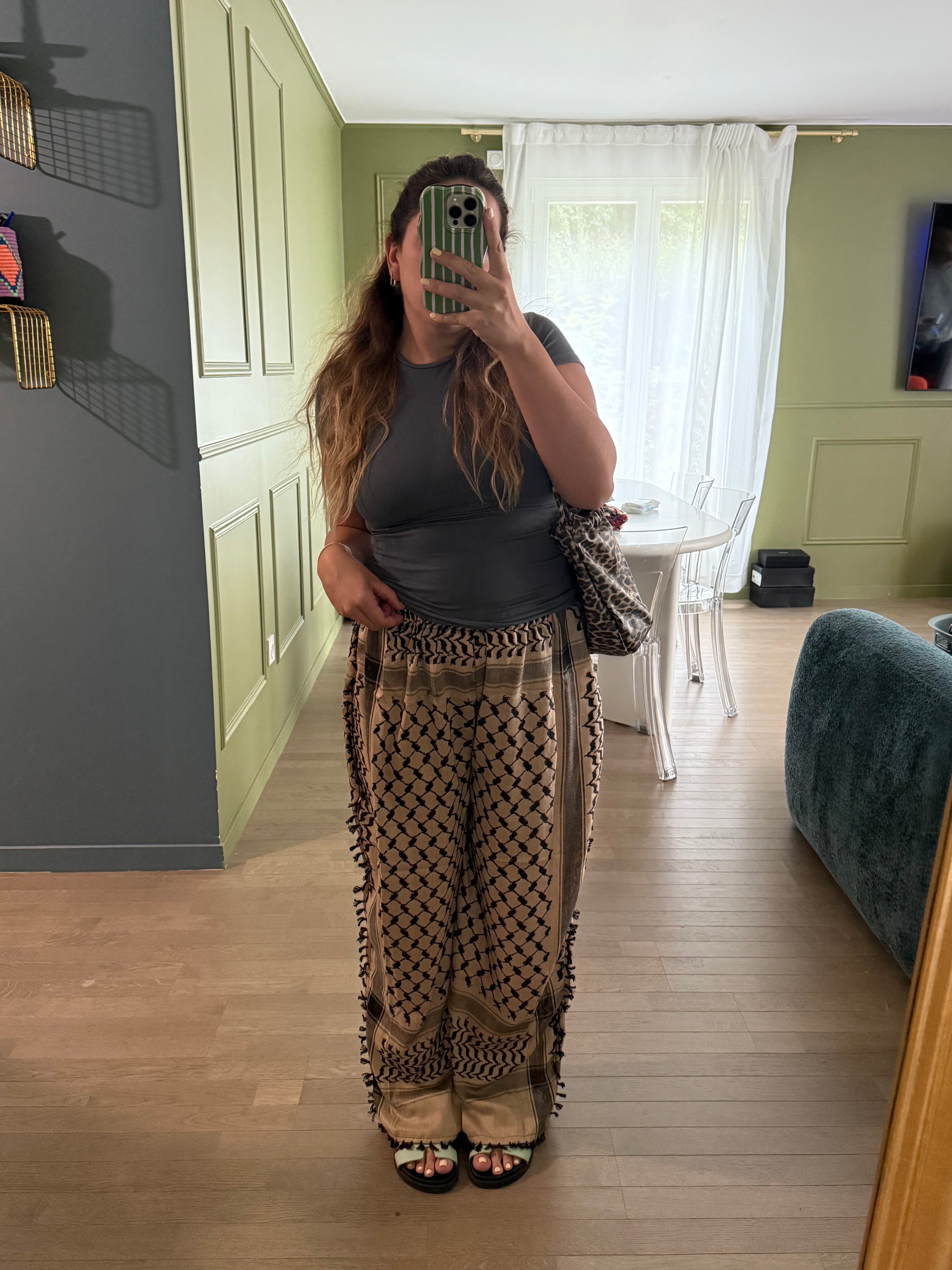 Limited Édition PANTALON KEFFIEH Saumon