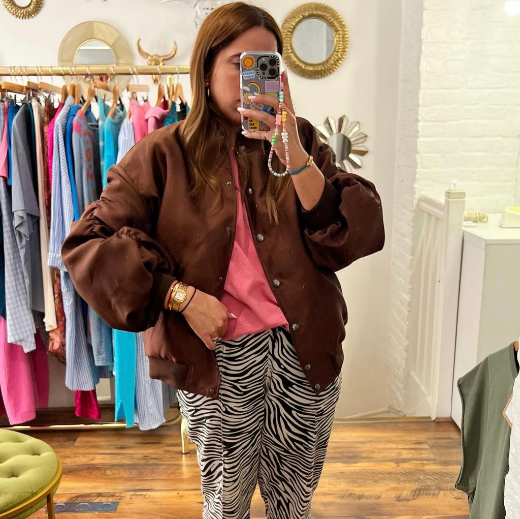 Bomber FRANKIE Marron