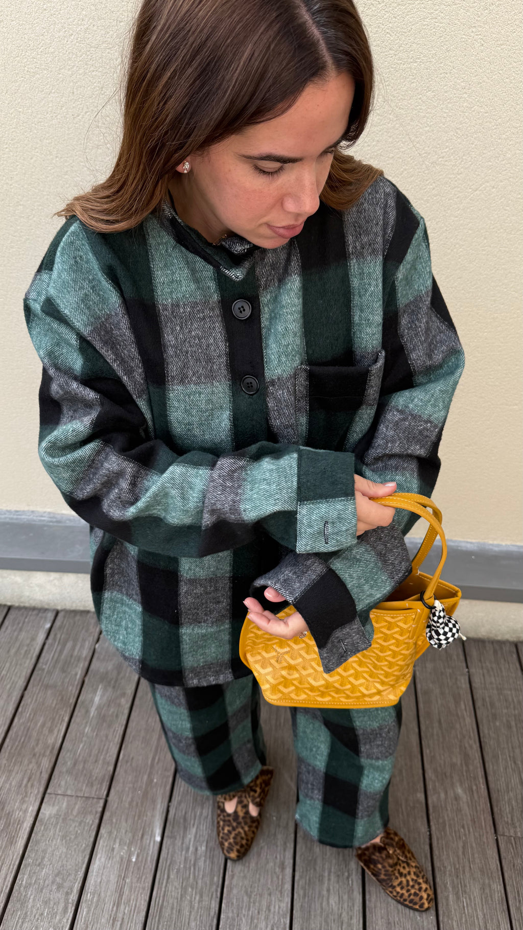 Surchemise THREE  Carreaux Vert