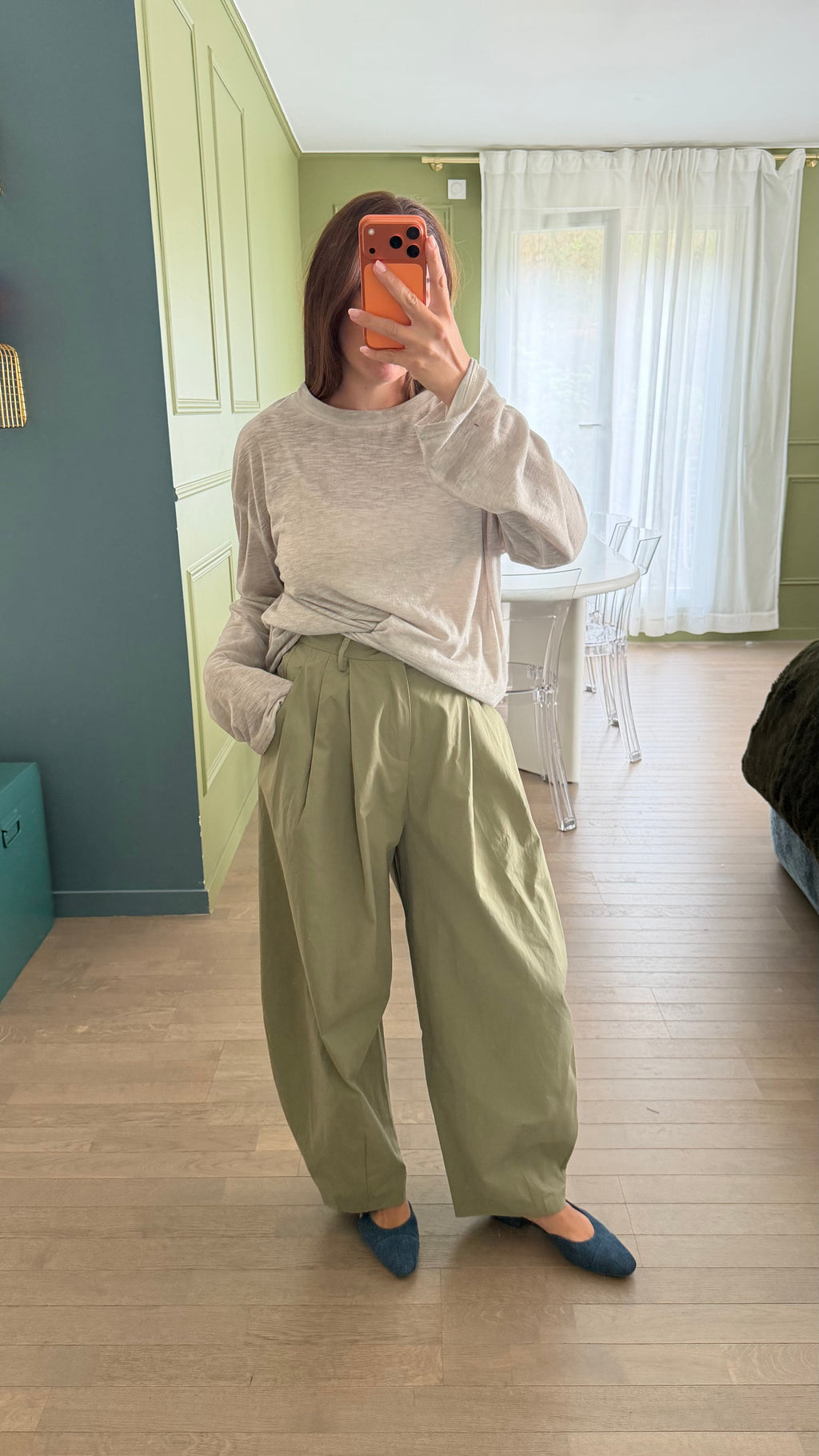 Pantalon à pinces barel