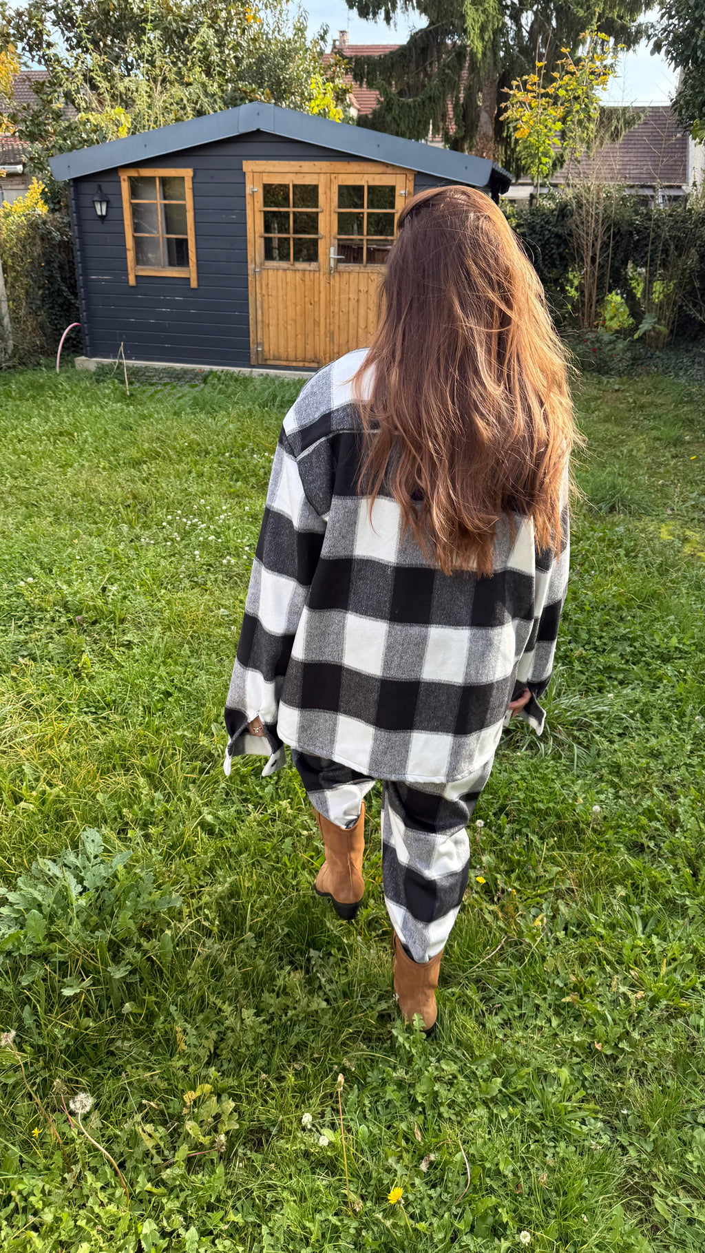 Pantalon ONE Carreaux Noir