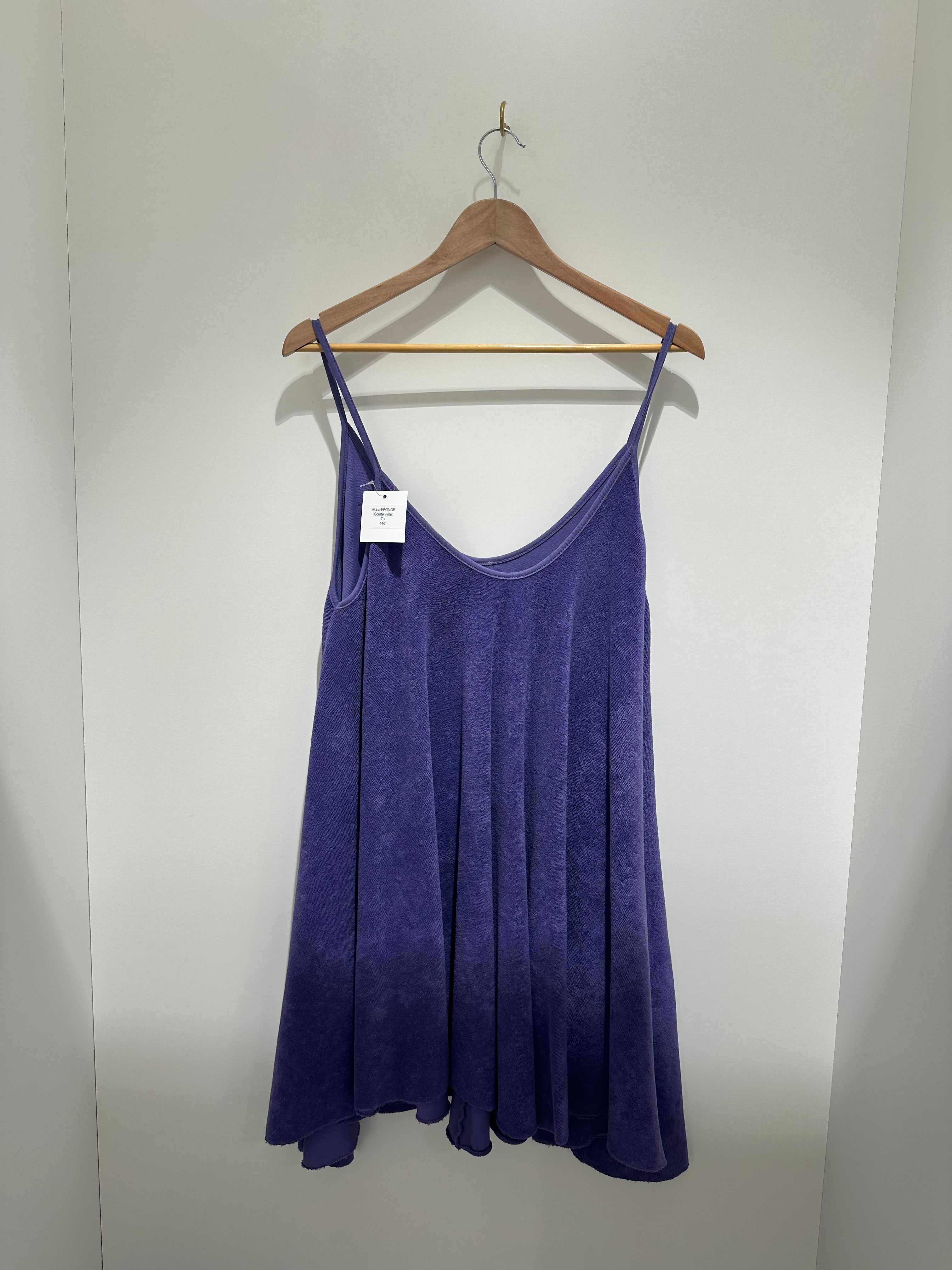Robe EPONGE COURTE Violet
