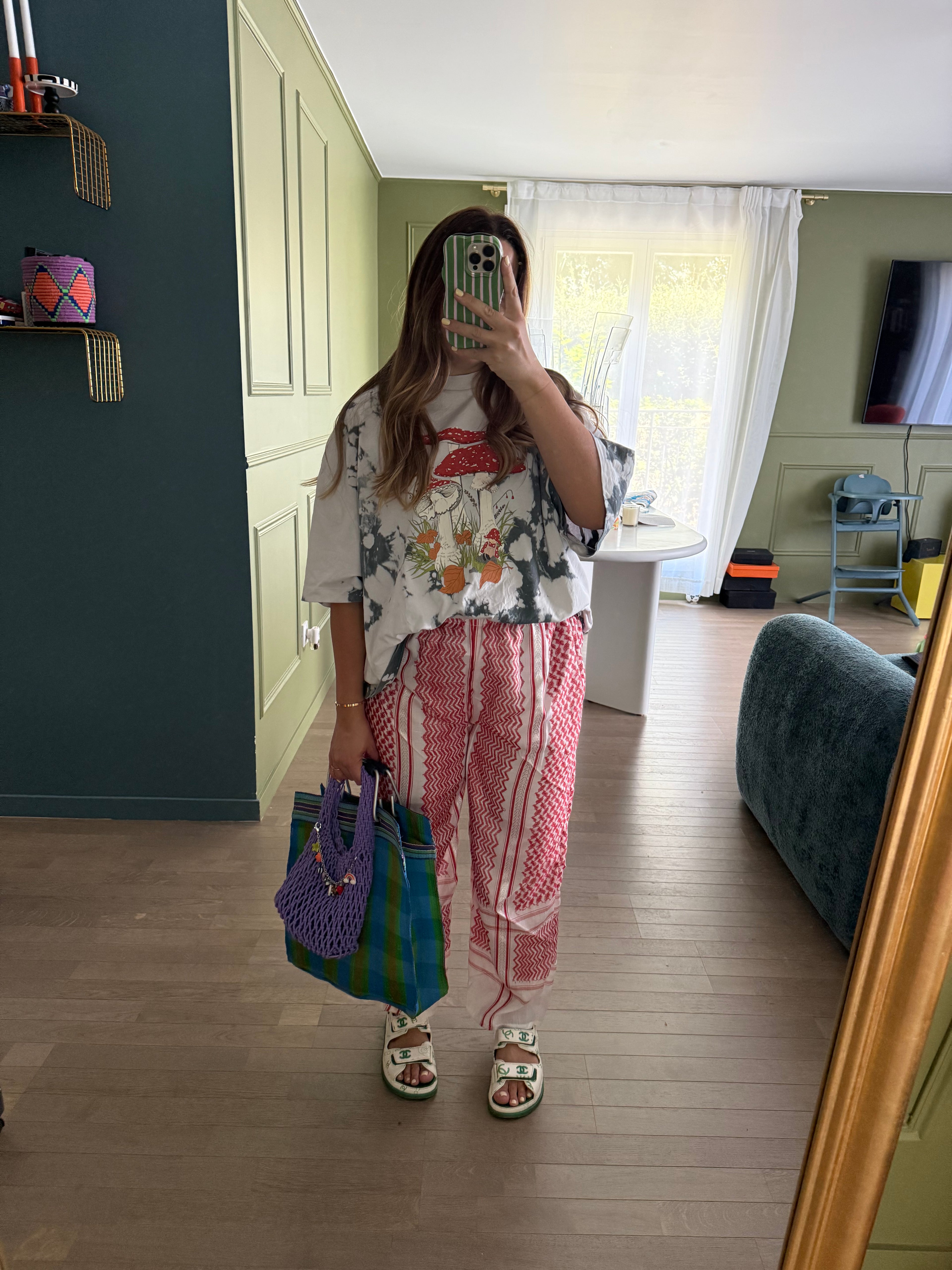 Limited Édition PANTALON KEFFIEH Rouge