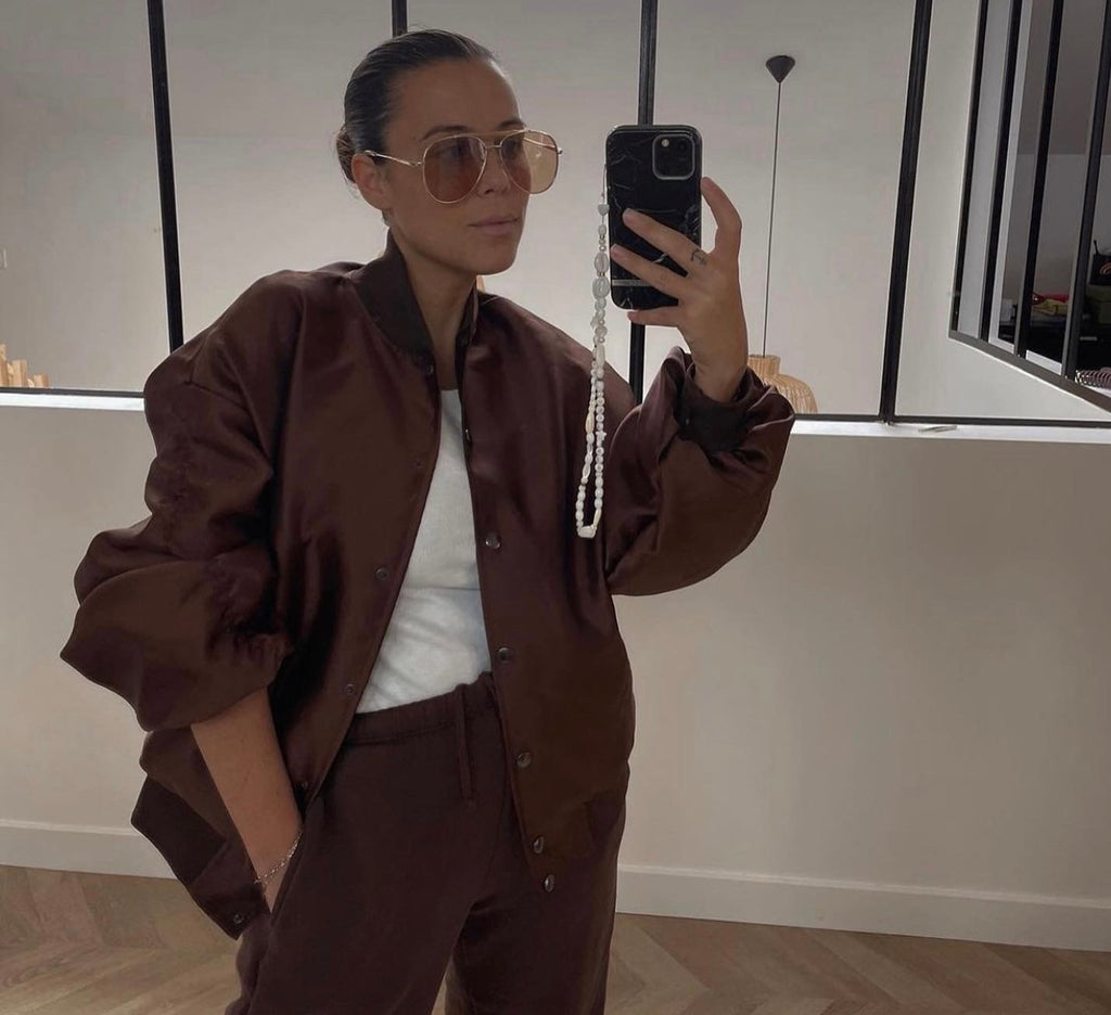 Bomber FRANKIE Marron