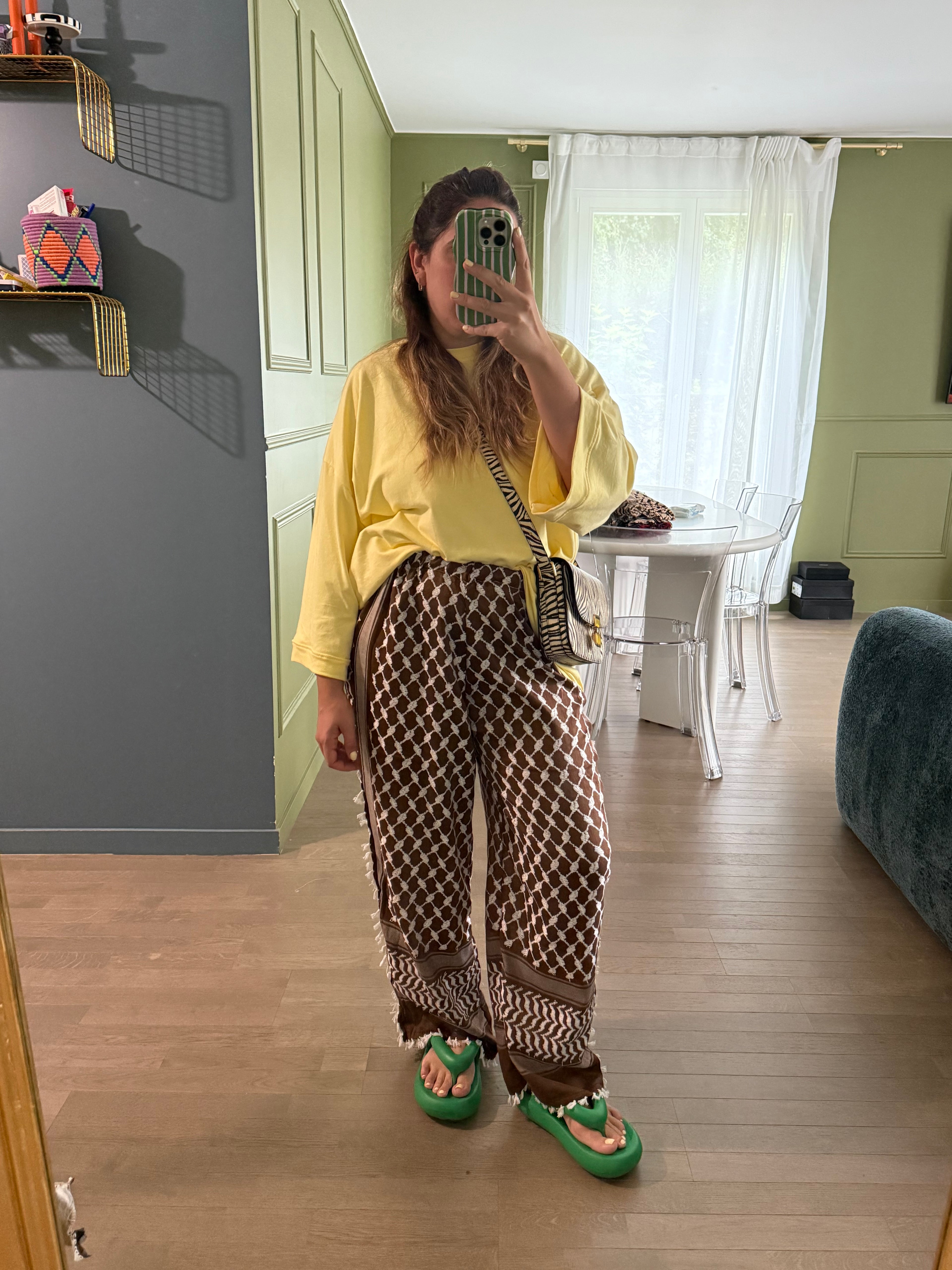 Limited Édition PANTALON KEFFIEH Marron