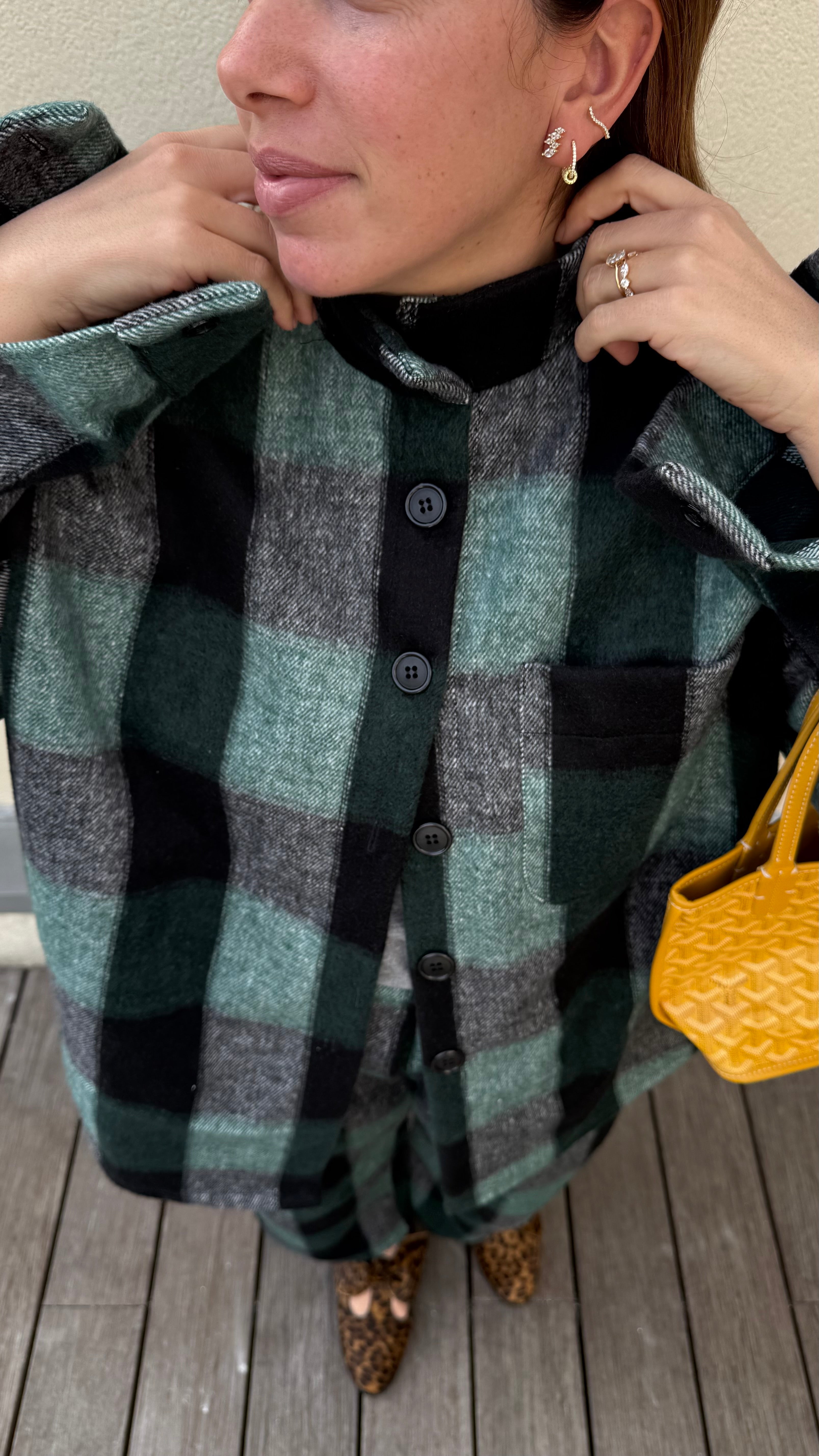 Pantalon ONE Carreaux Vert