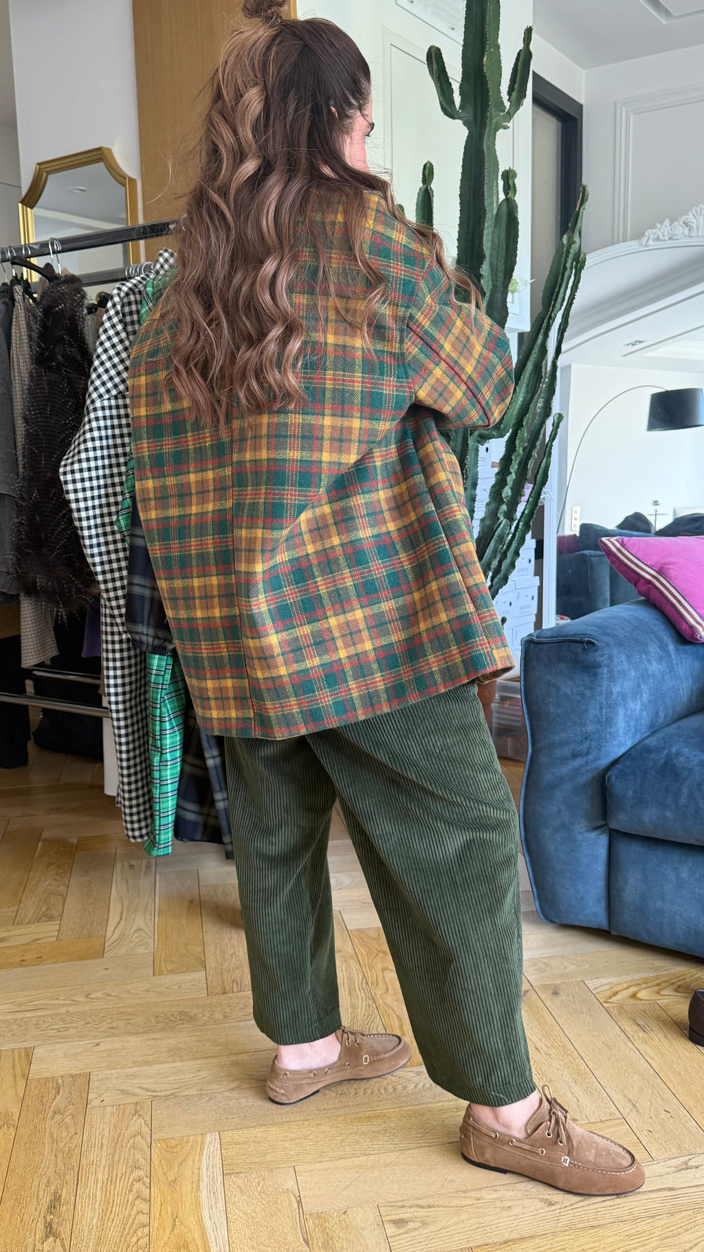 Pantalon JIP VELOUR Kaki