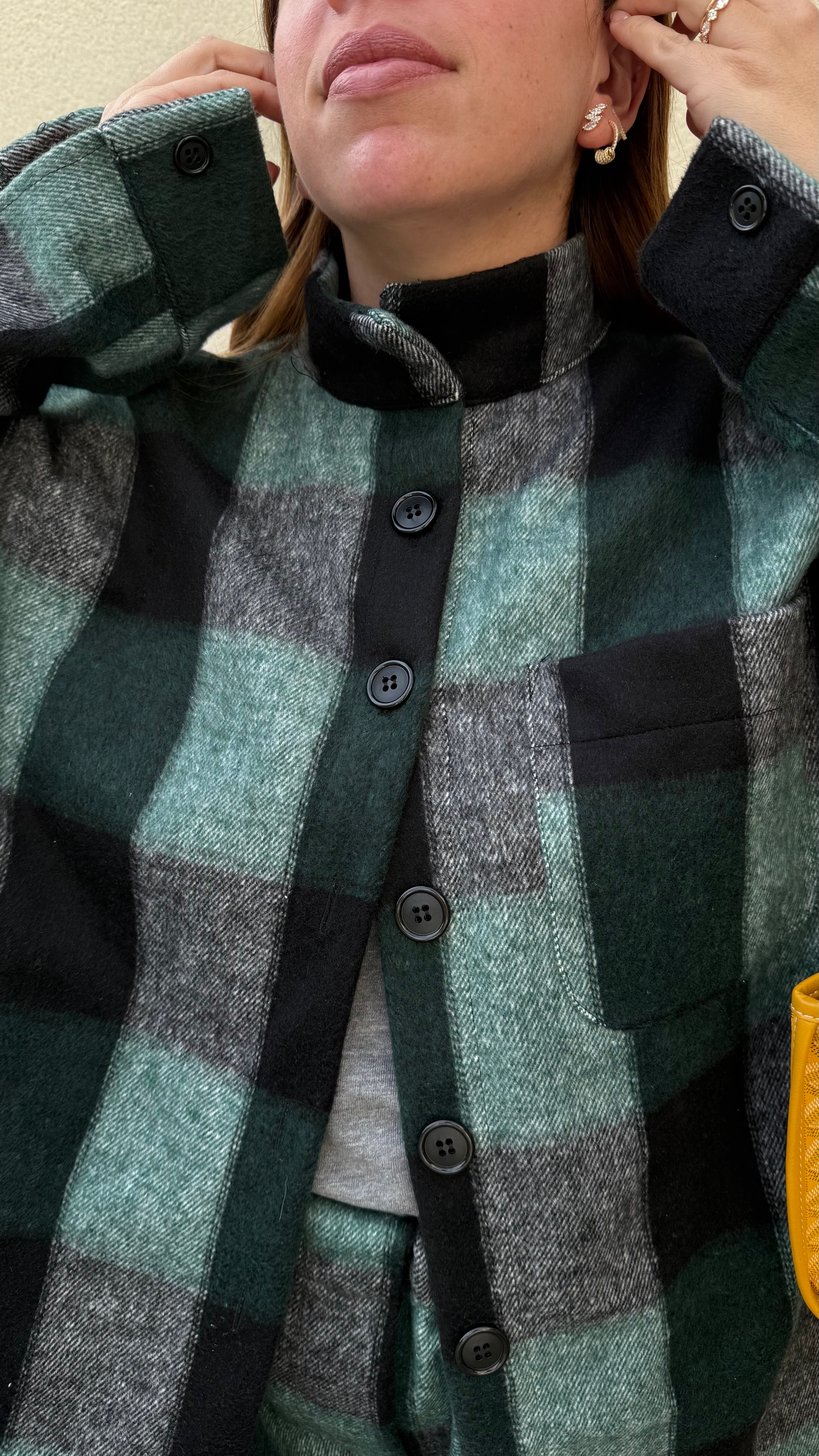 Surchemise THREE  Carreaux Vert