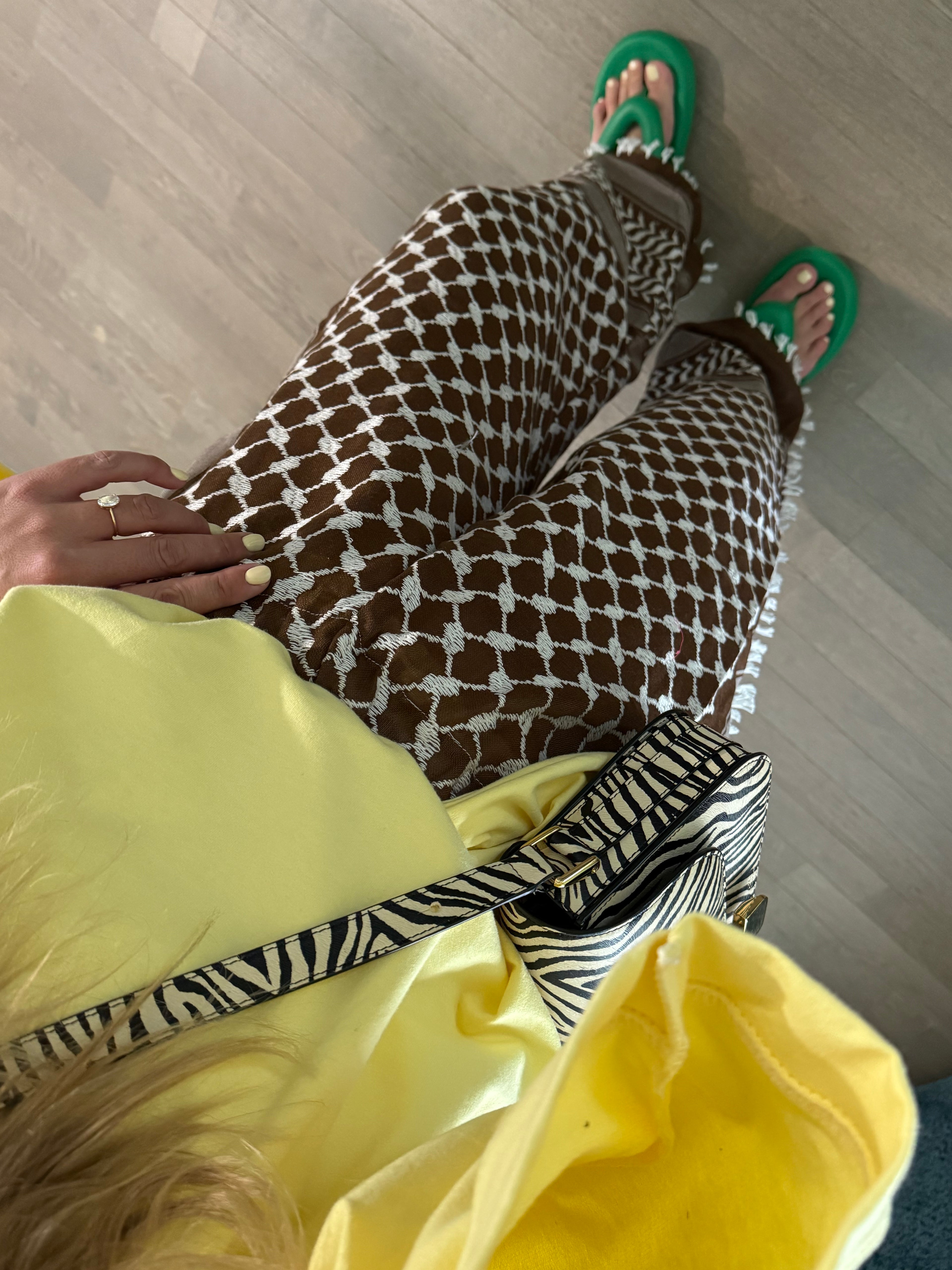 Limited Édition PANTALON KEFFIEH Marron