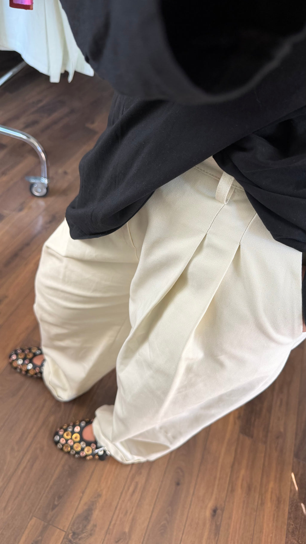 Pantalon FRANK LONG Beige