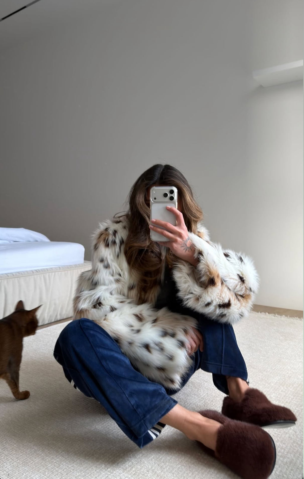 Ballerines POILLUES Bordeaux