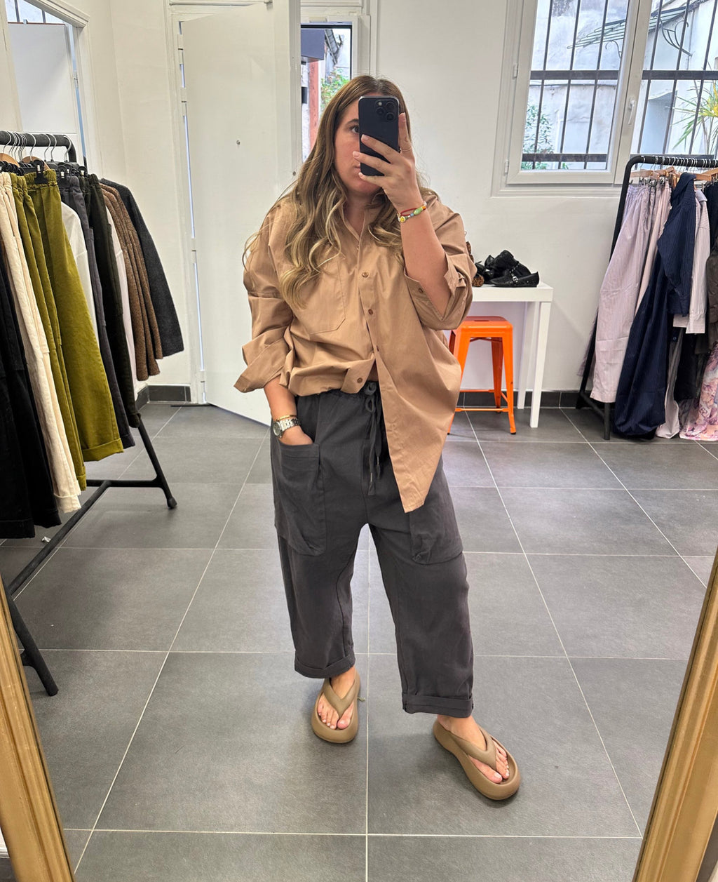 Pantalon CARGO Gris