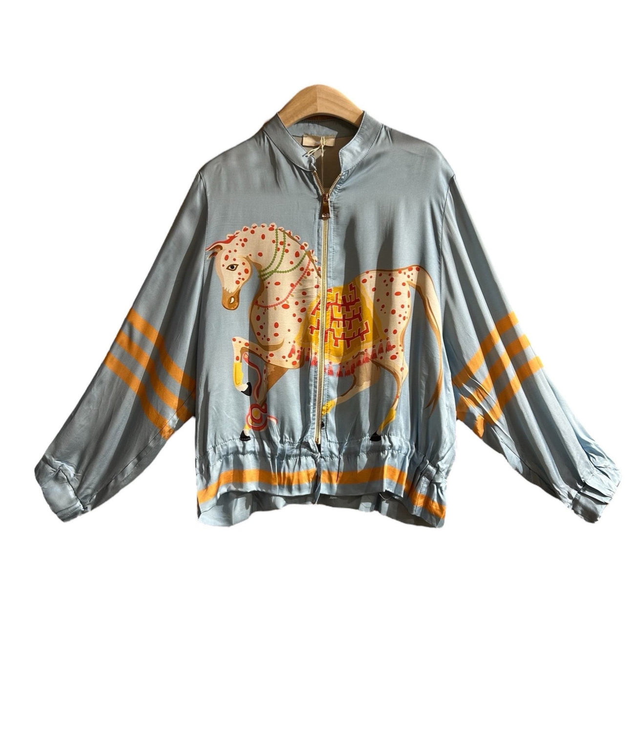 Bomber SATIN Bleu