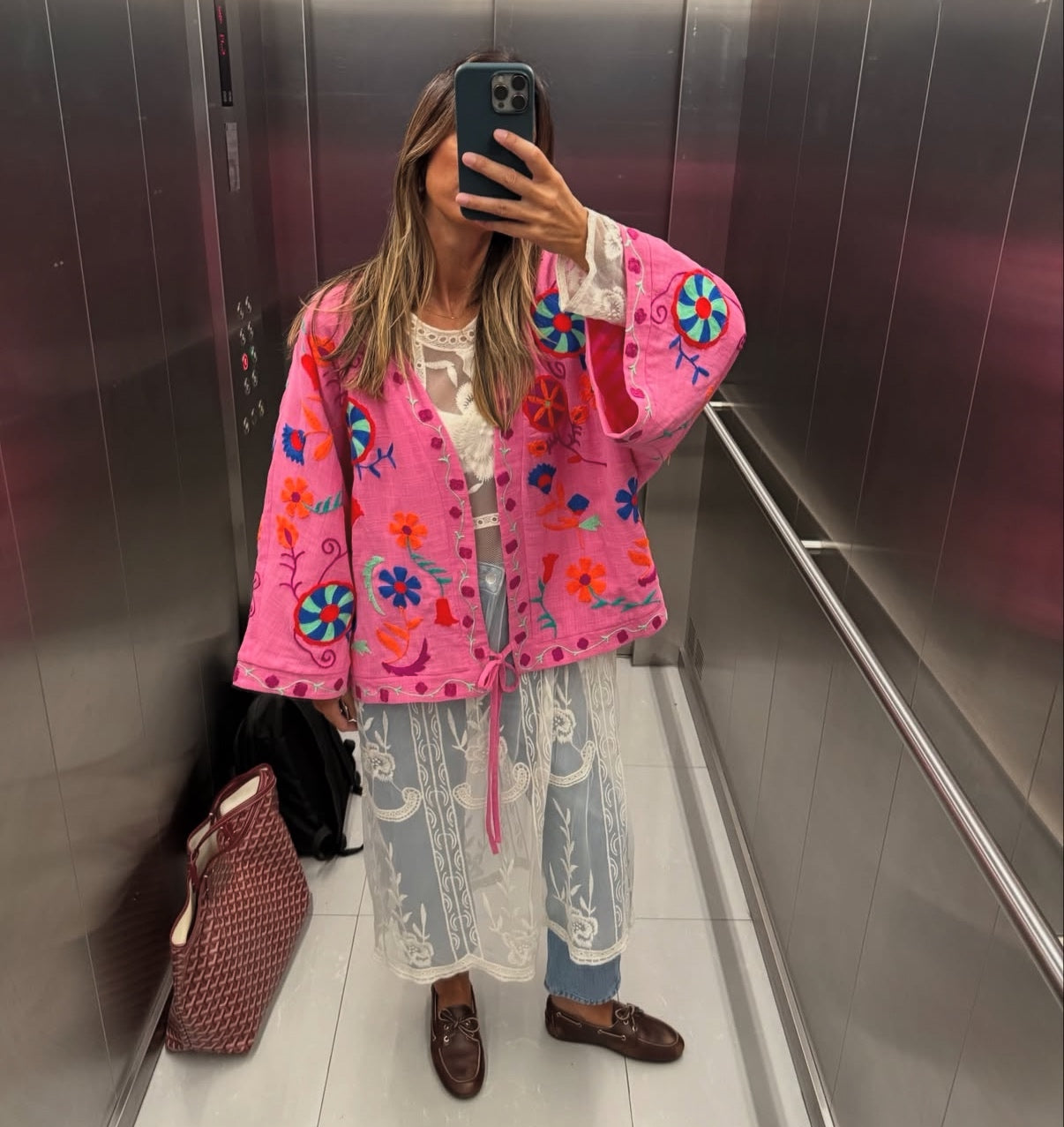 Gilet BRODI Rose