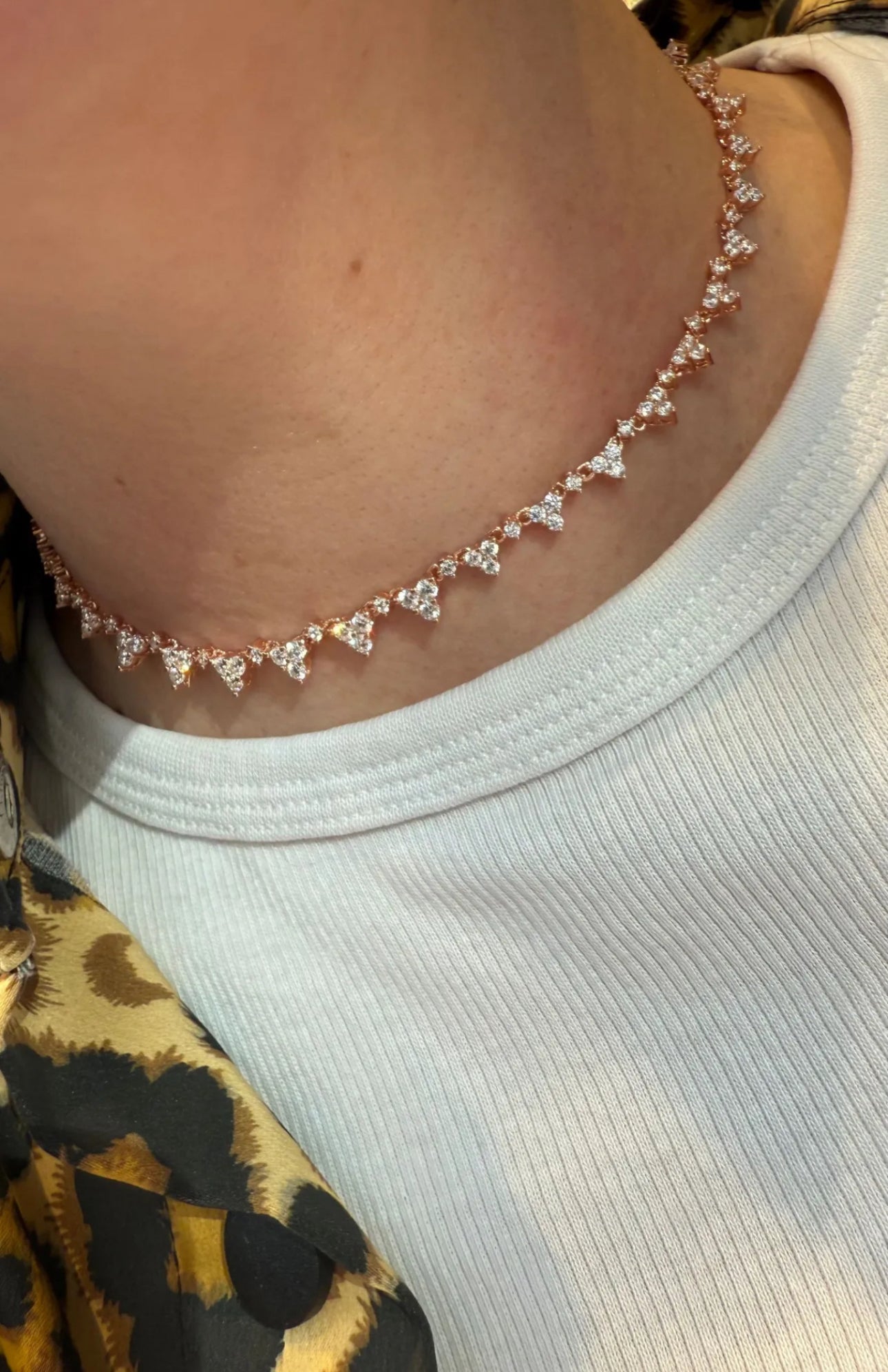 EXCLUSIF Collier plaqué or rose