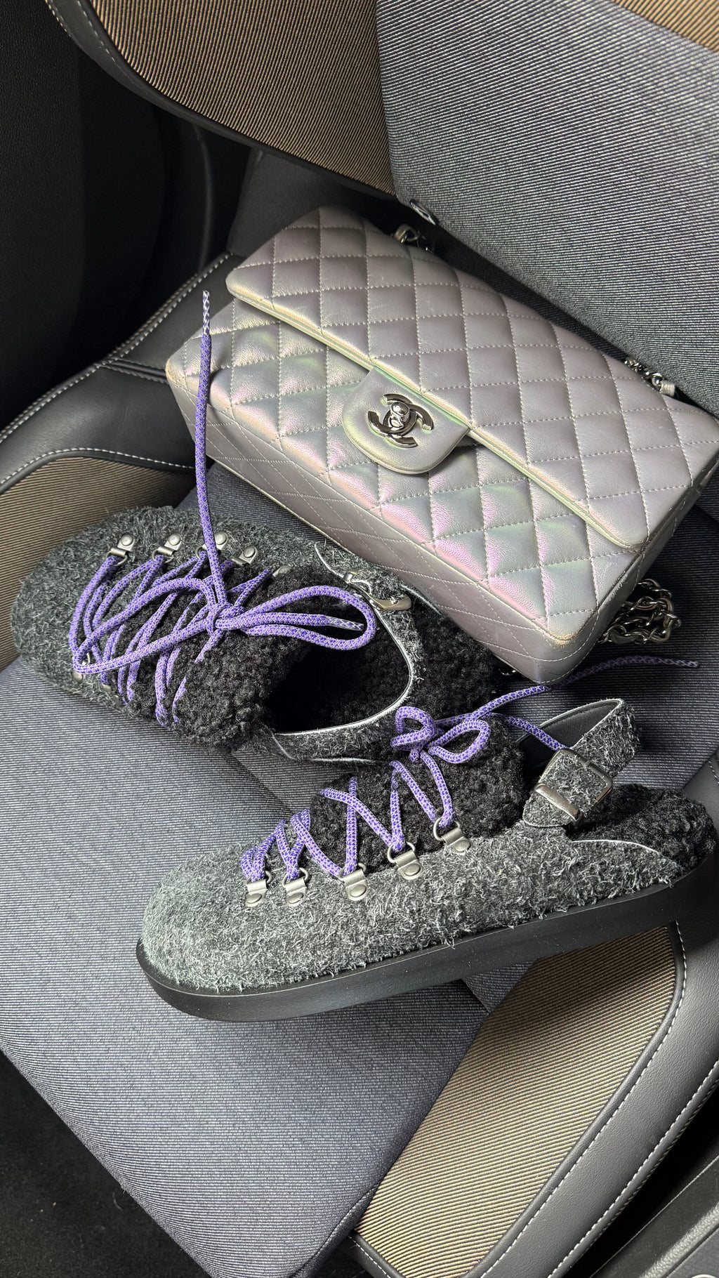 Mules ZAMKOVA Fourrure Noir