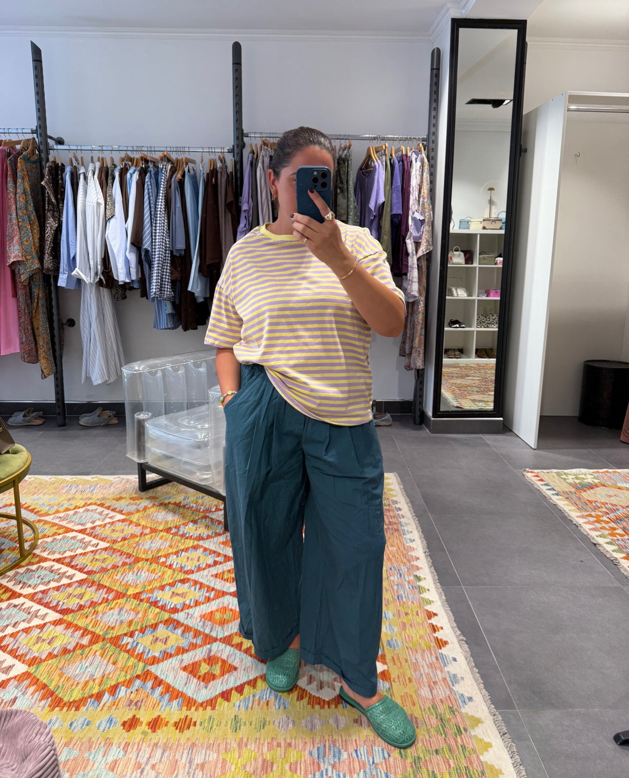 Pantalon DUCK Bleu Canard