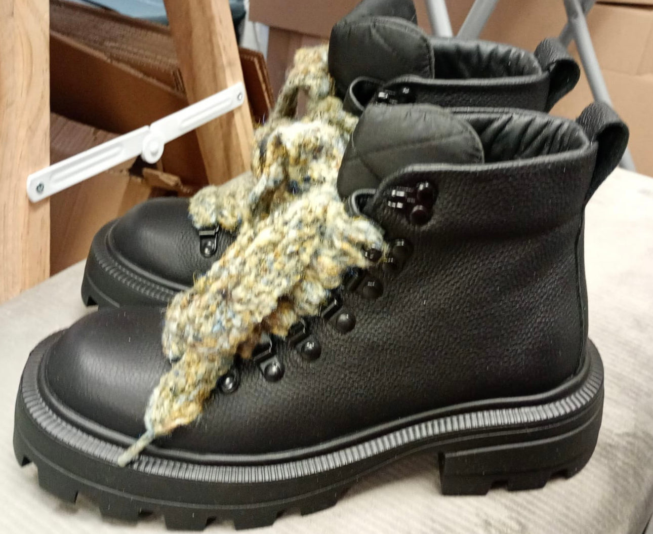 Boots LEATHER Noir