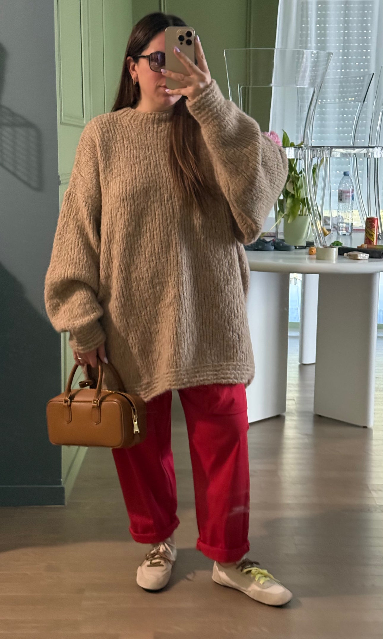 Pantalon CARGO FLUIDE Rouge