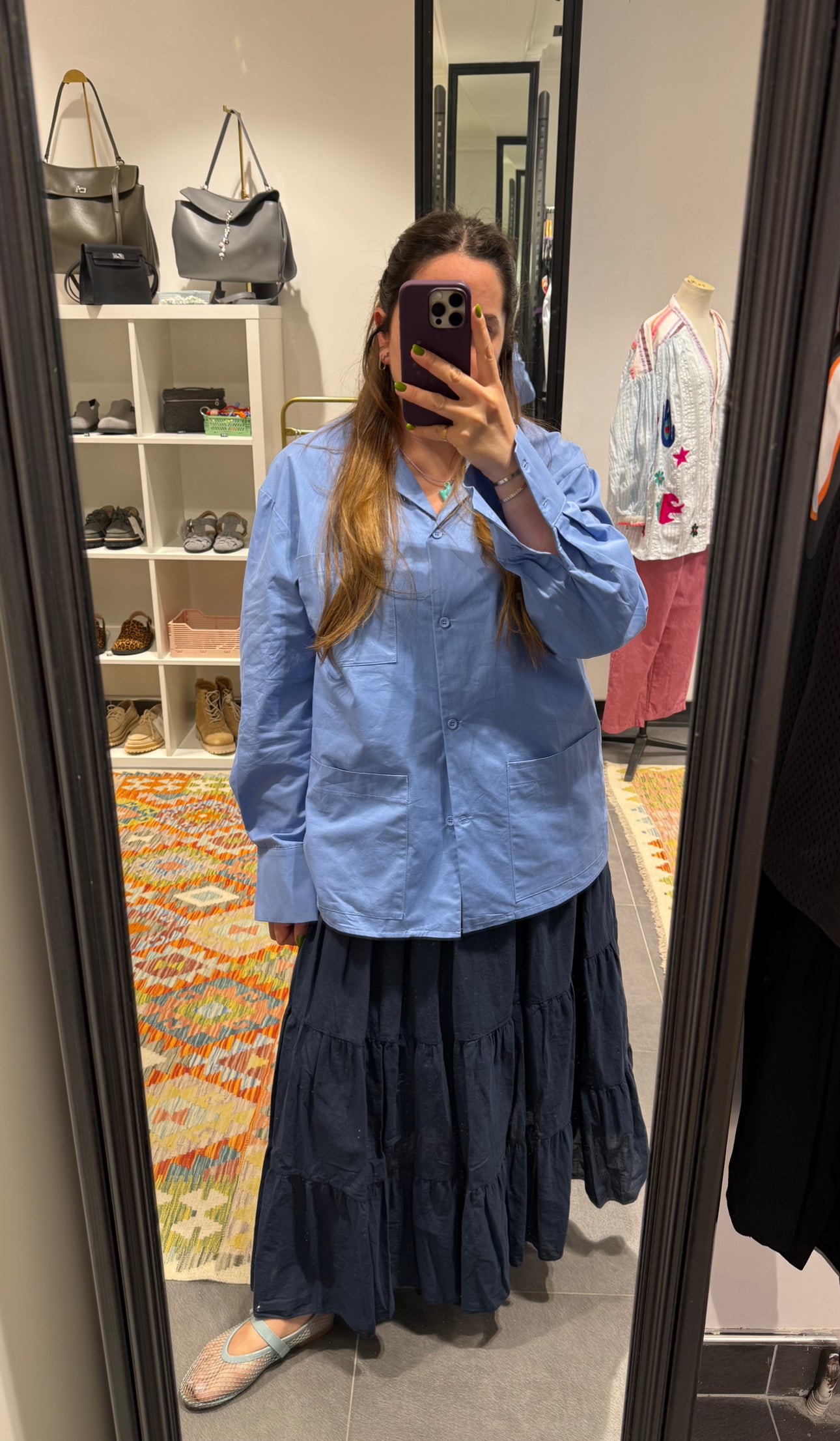 Jupe CITRON Bleu Marine