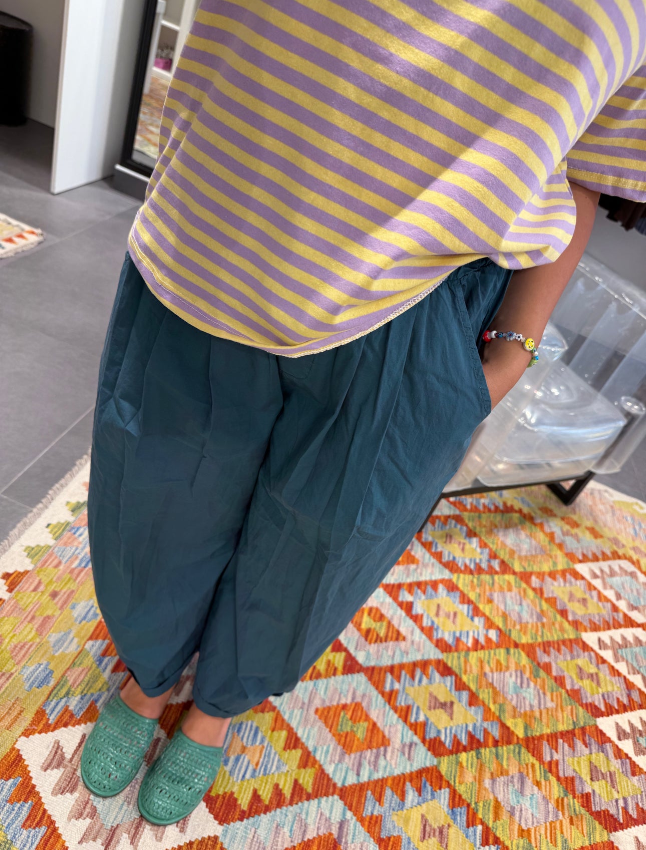 Pantalon DUCK Bleu Canard