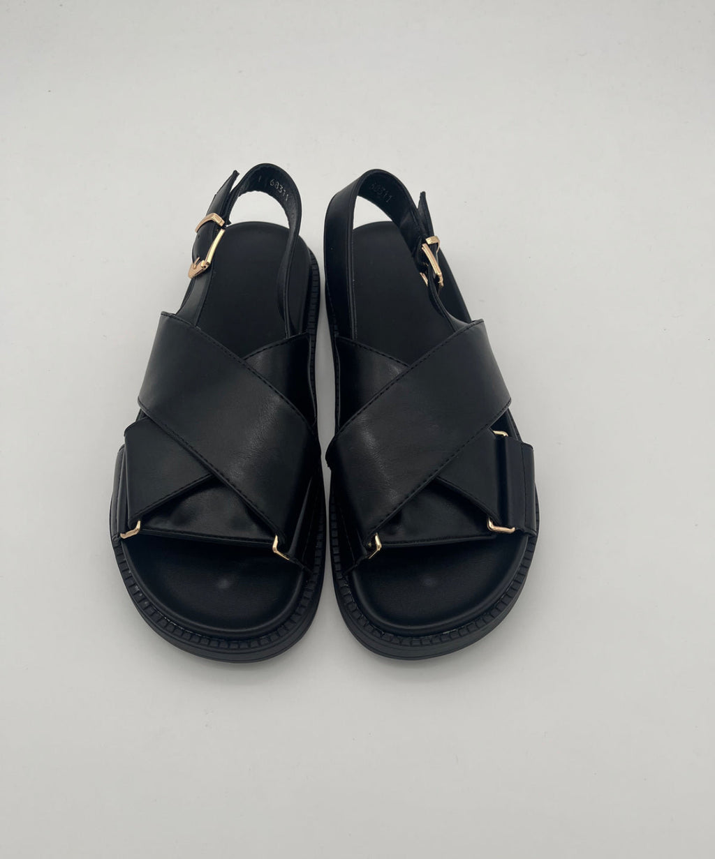 Sandales GOMME Noir