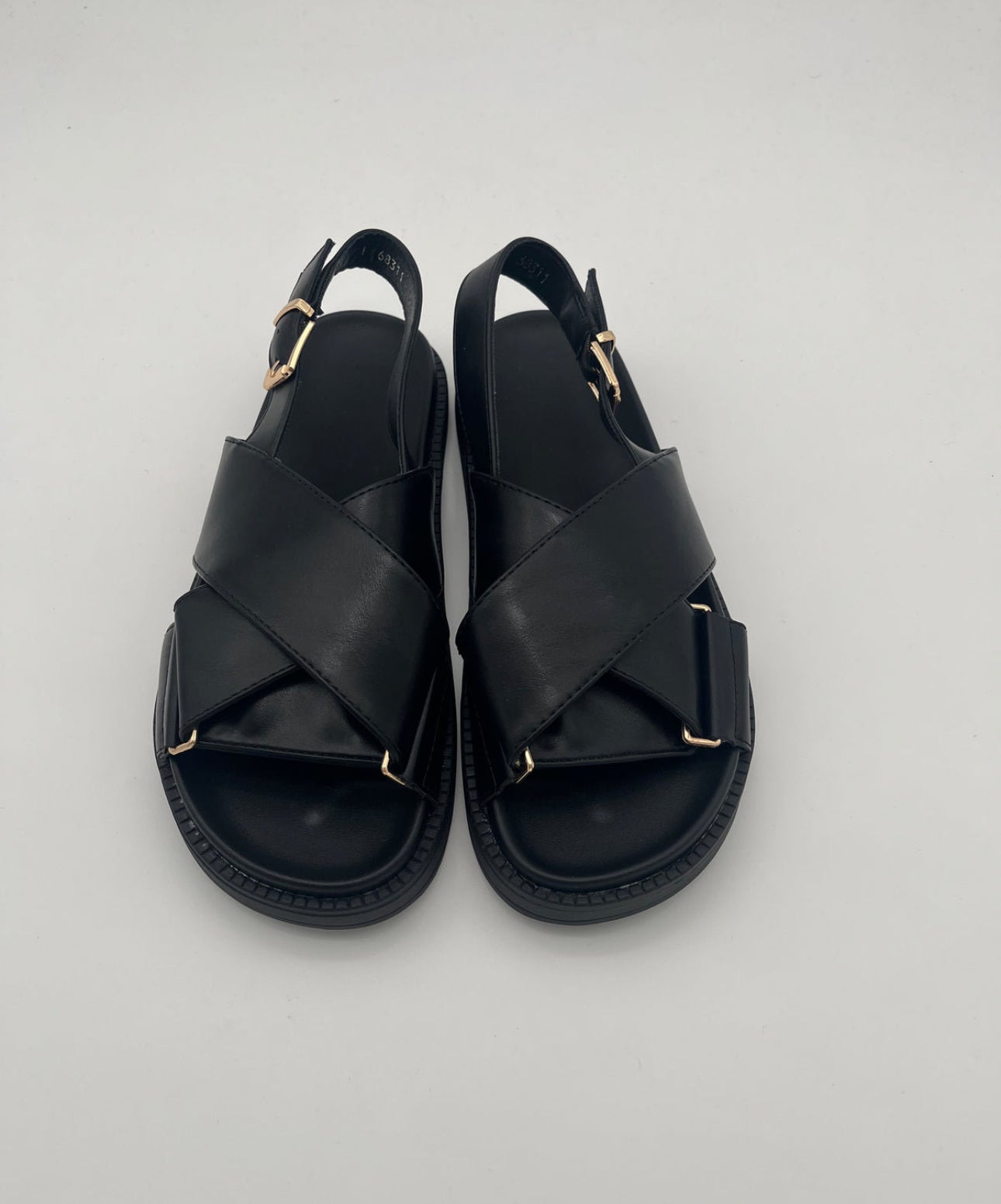 Sandales GOMME Noir