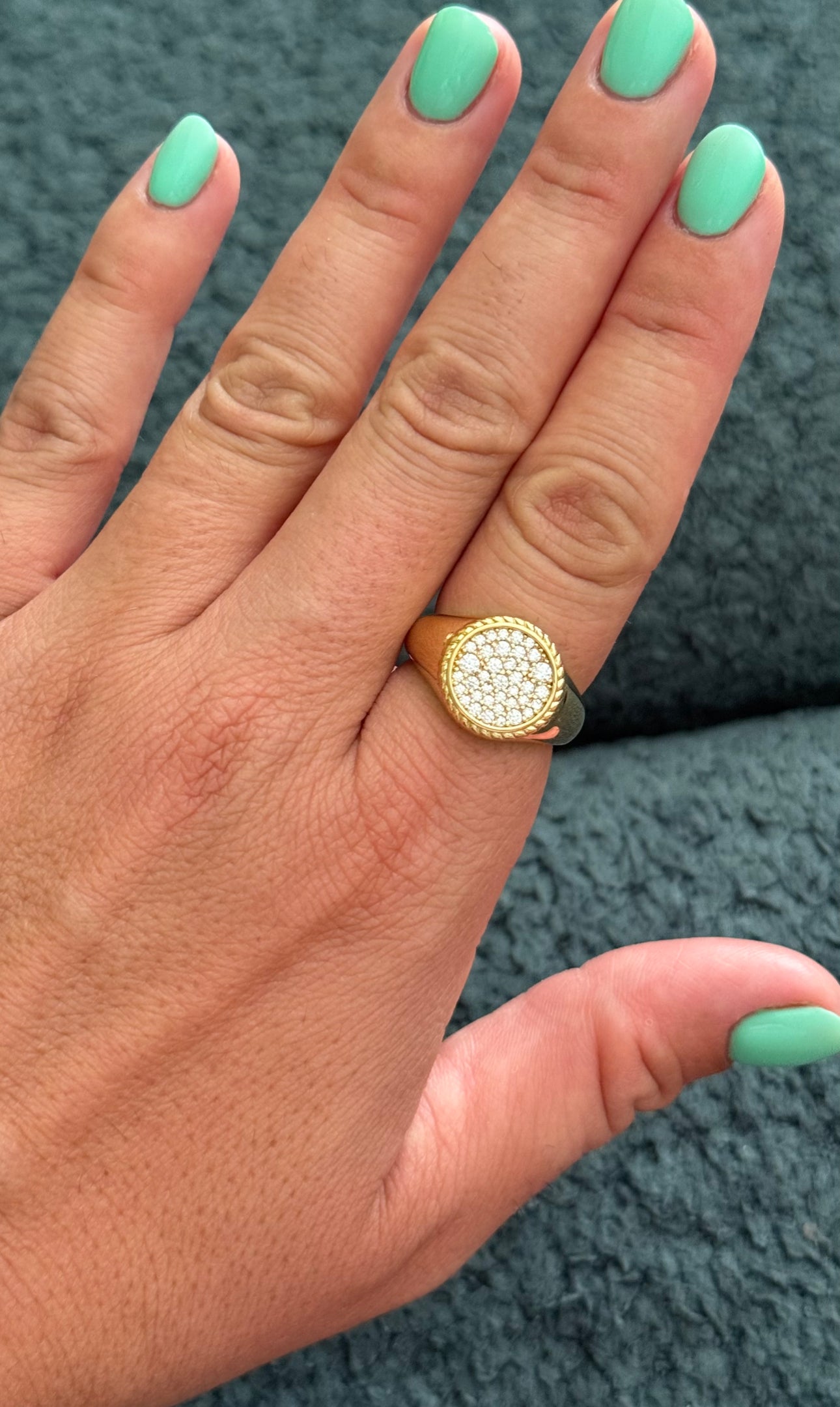 EXCLUSIF Bague plaqué or T56