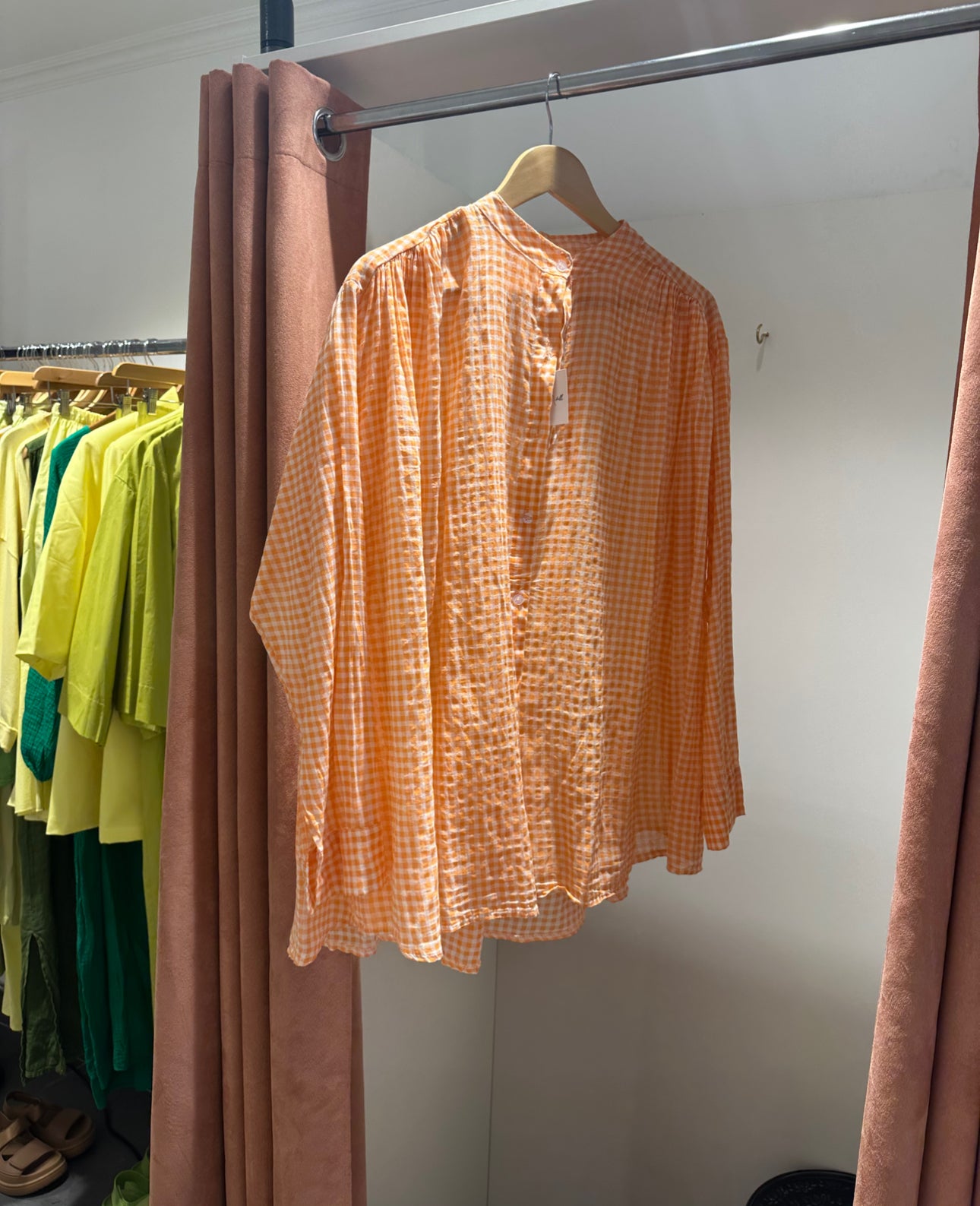 Blouse NICE CARREAUX Orange
