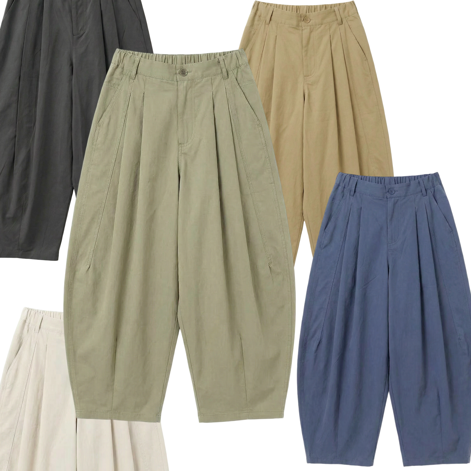 Pantalon à pinces barel