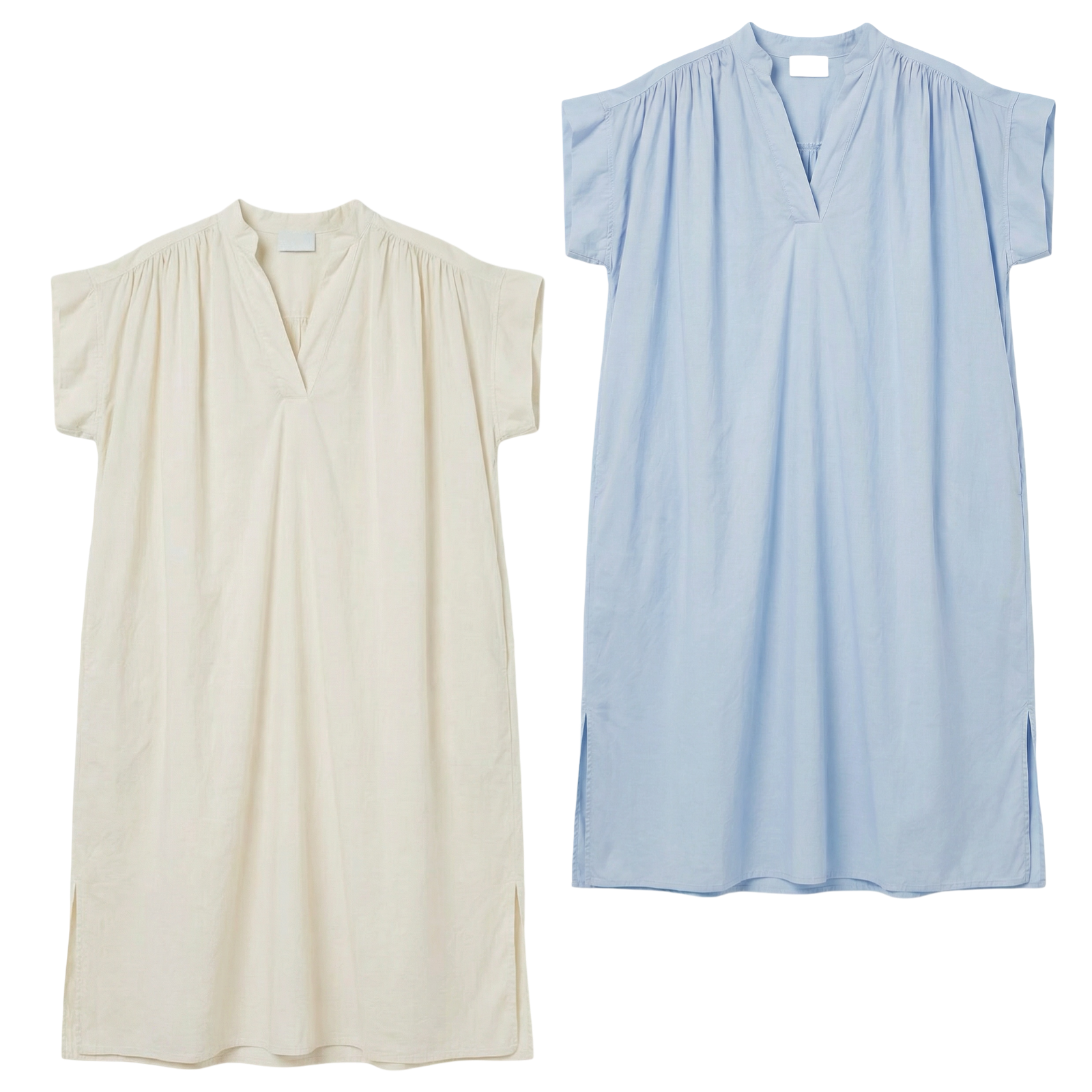 Robe longue manches courtes