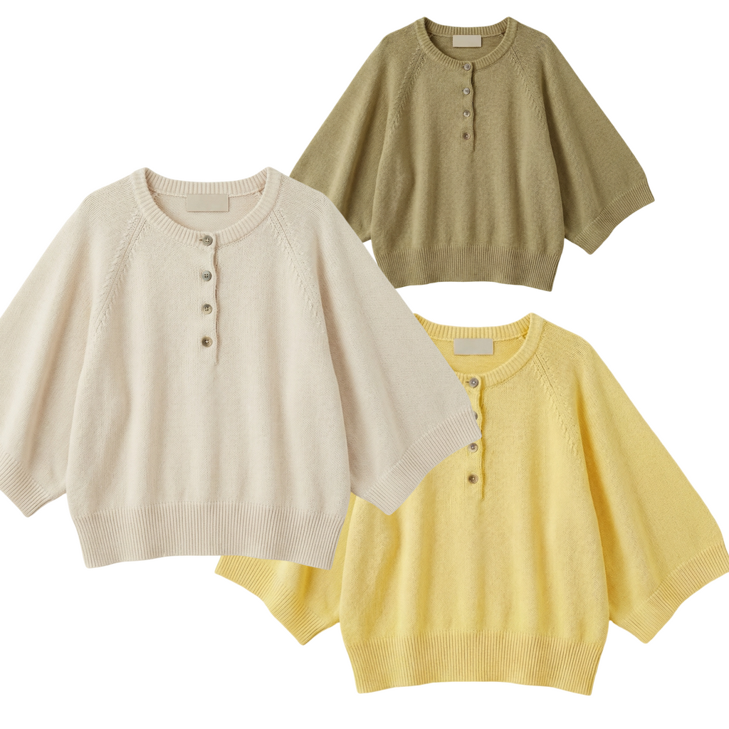 Pull à 3 boutons