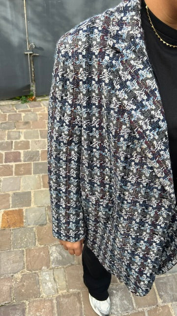 Blazer COQ Tweed Bleu