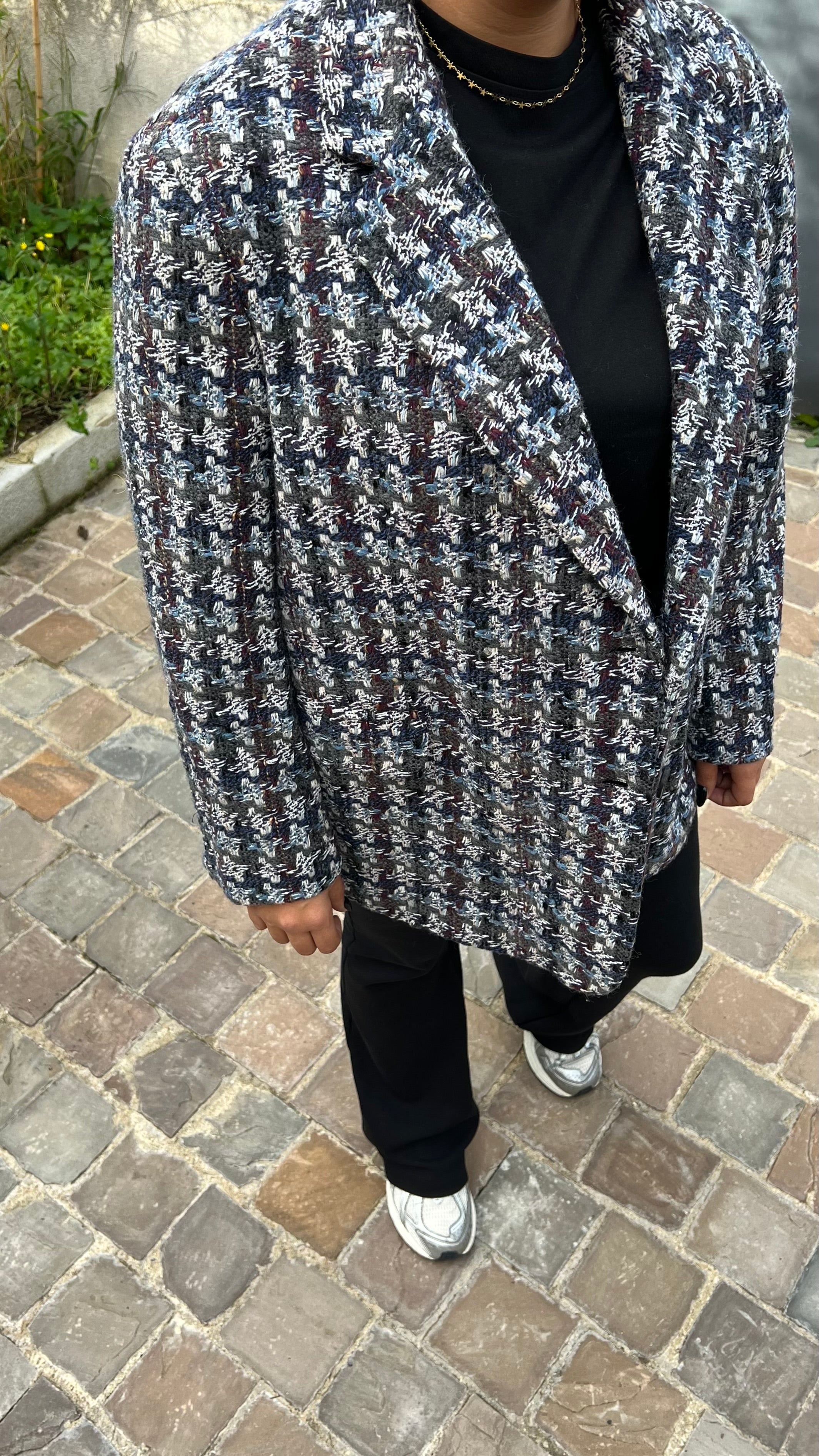 Blazer COQ Tweed Bleu