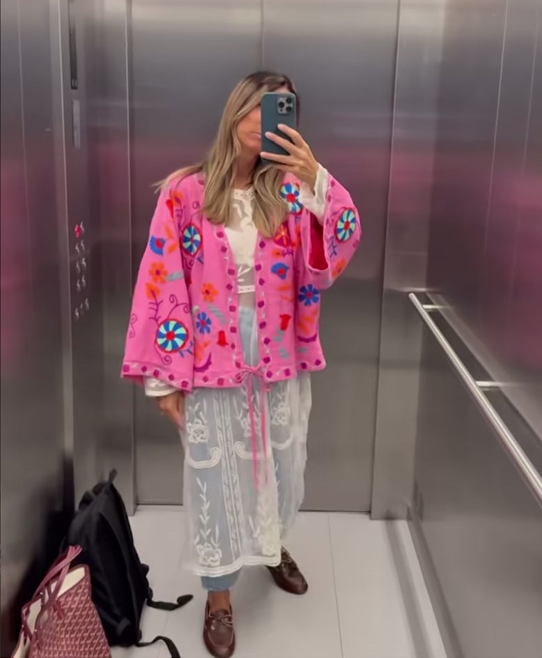 Gilet BRODI Rose