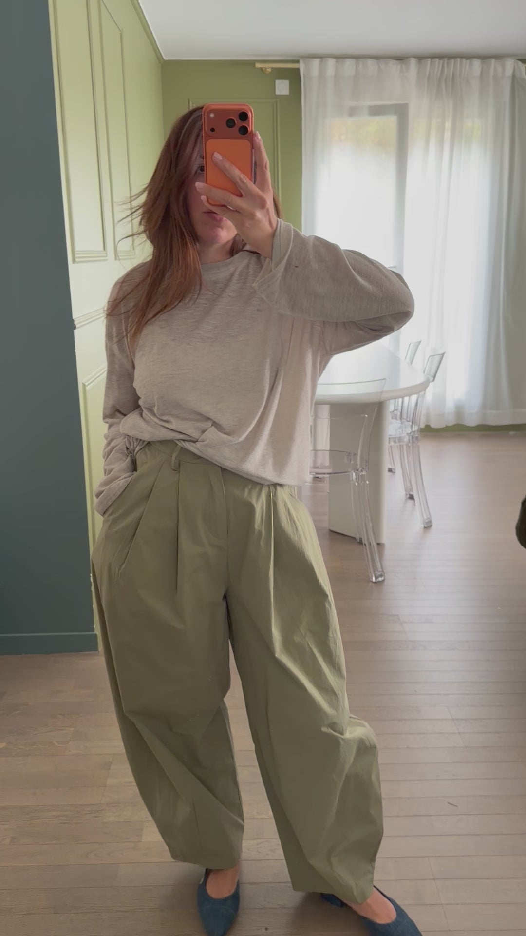 Pantalon à pinces barel